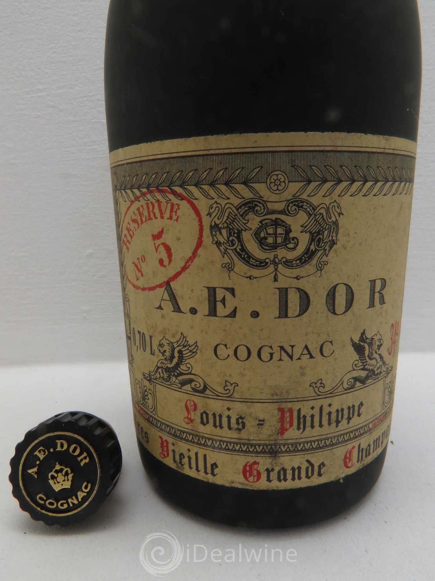 Cognac Cognac A.E. DOR Reserve N°5 - Louis Philippe - Tres Vieille Grande Champagne - Posten von 1 Flasche - 1