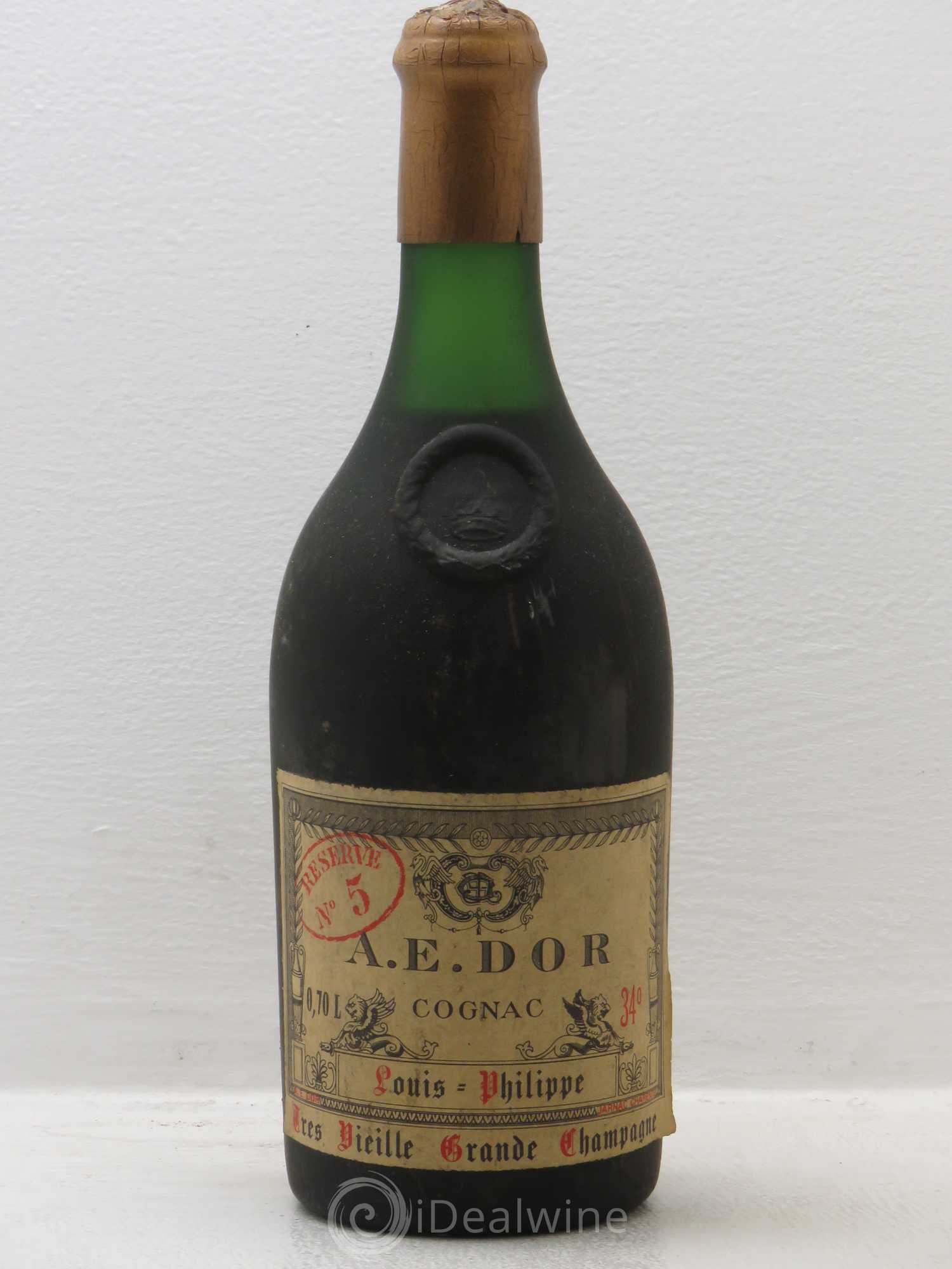 Cognac Cognac A.E. DOR Reserve N°5 - Louis Philippe - Tres Vieille Grande Champagne - Posten von 1 Flasche - 0
