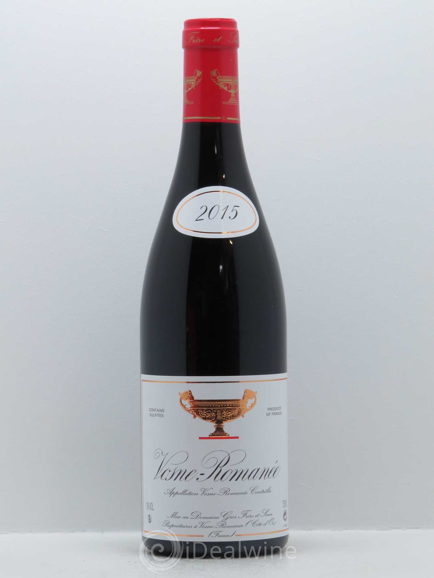Vosne-Romanée Gros Frère & Soeur 2015 - Lot de 1 bouteille - 0