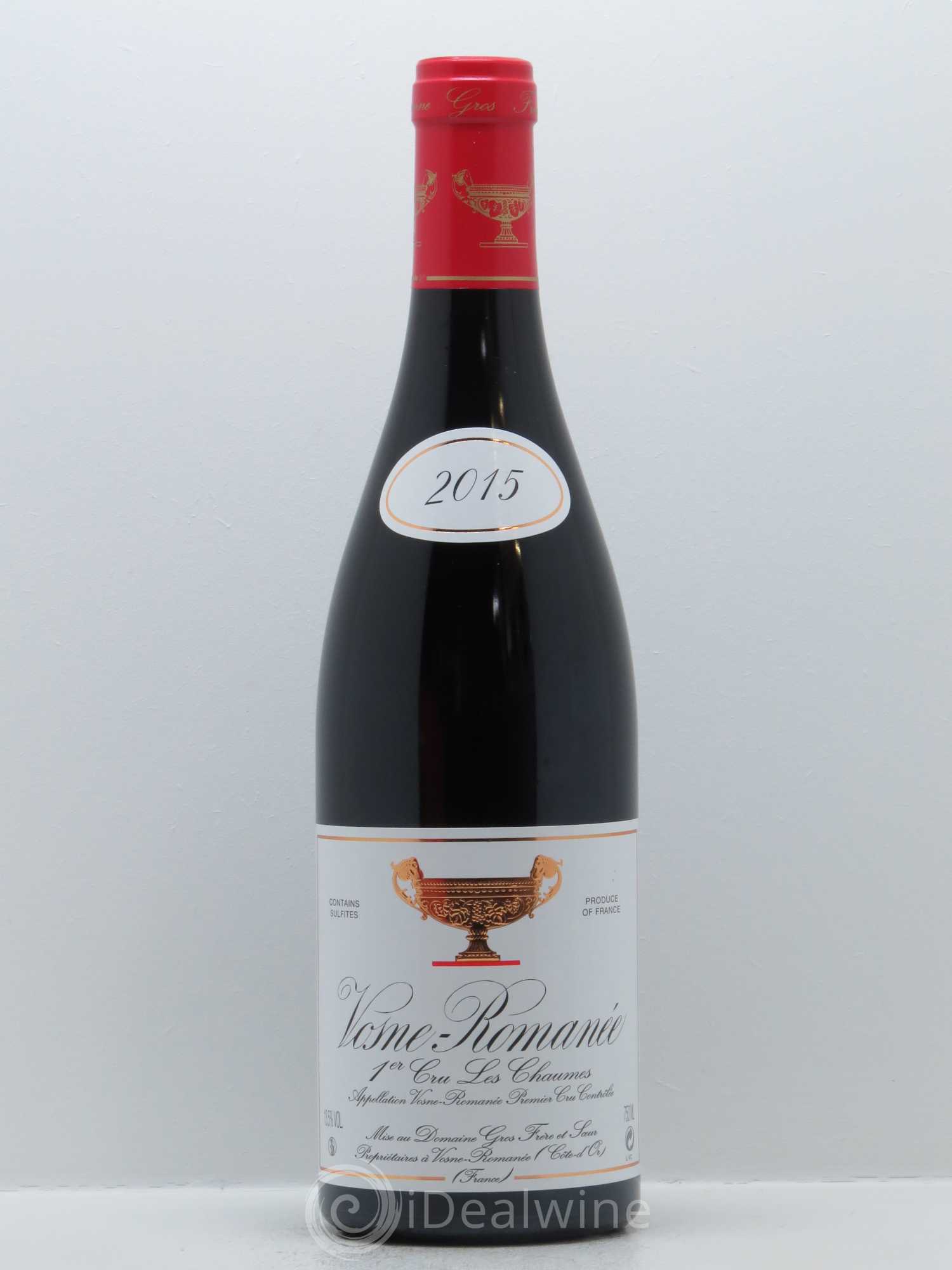 Vosne-Romanée 1er Cru Les Chaumes Gros Frère & Soeur 2015 - Lot de 1 bouteille - 0