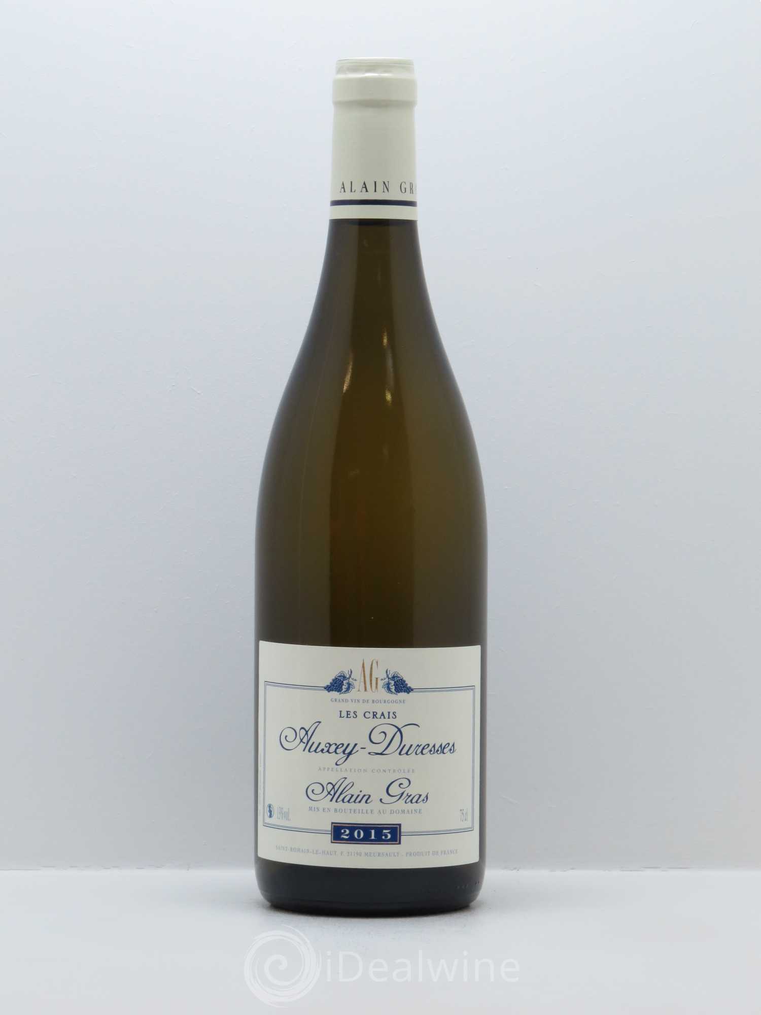 Auxey-Duresses Les Crais Alain Gras 2015 - Lot de 1 bouteille - 0