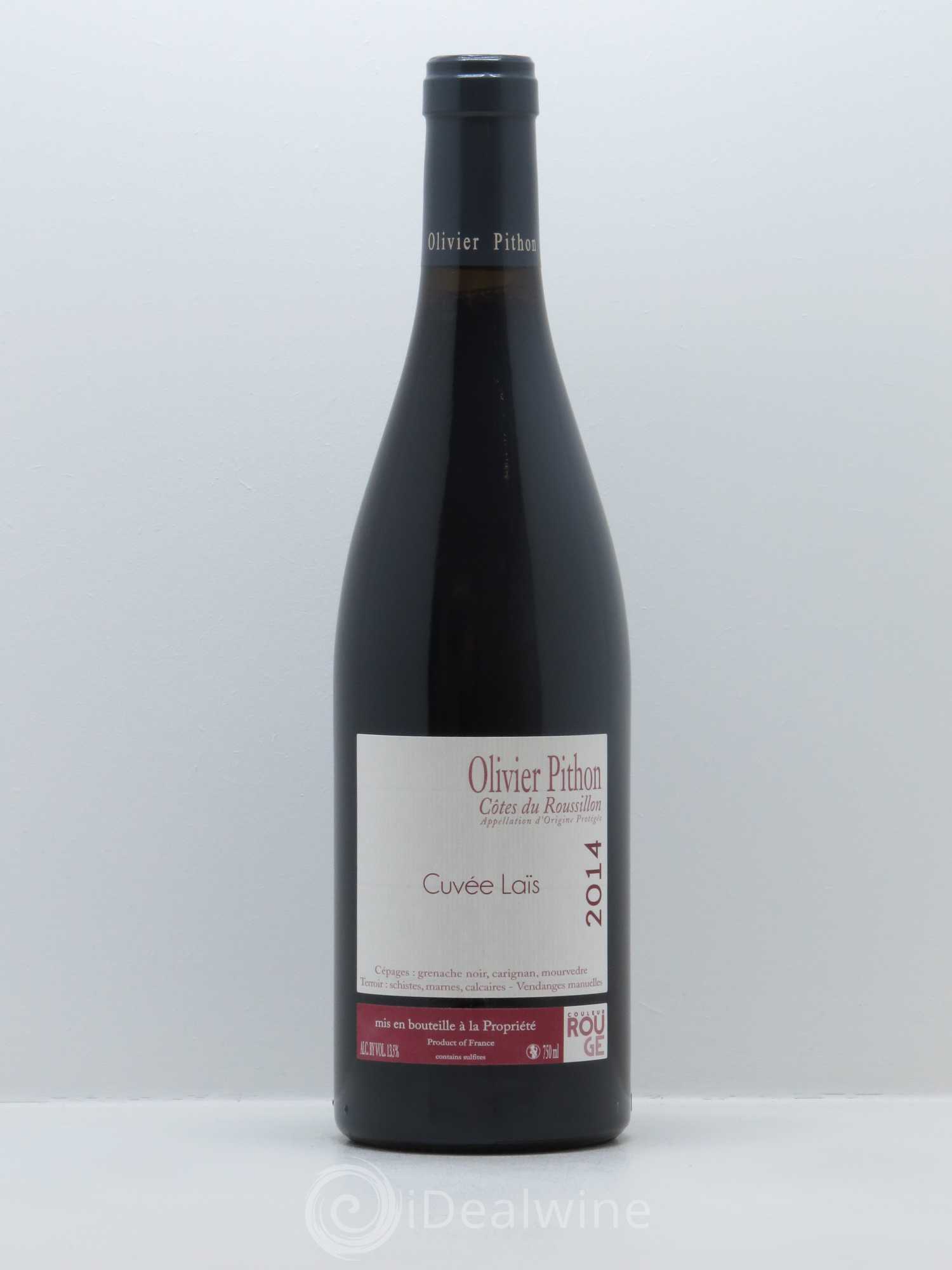 IGP Côtes du Roussillon Olivier Pithon Laïs 2014 - Lot de 1 bouteille - 0