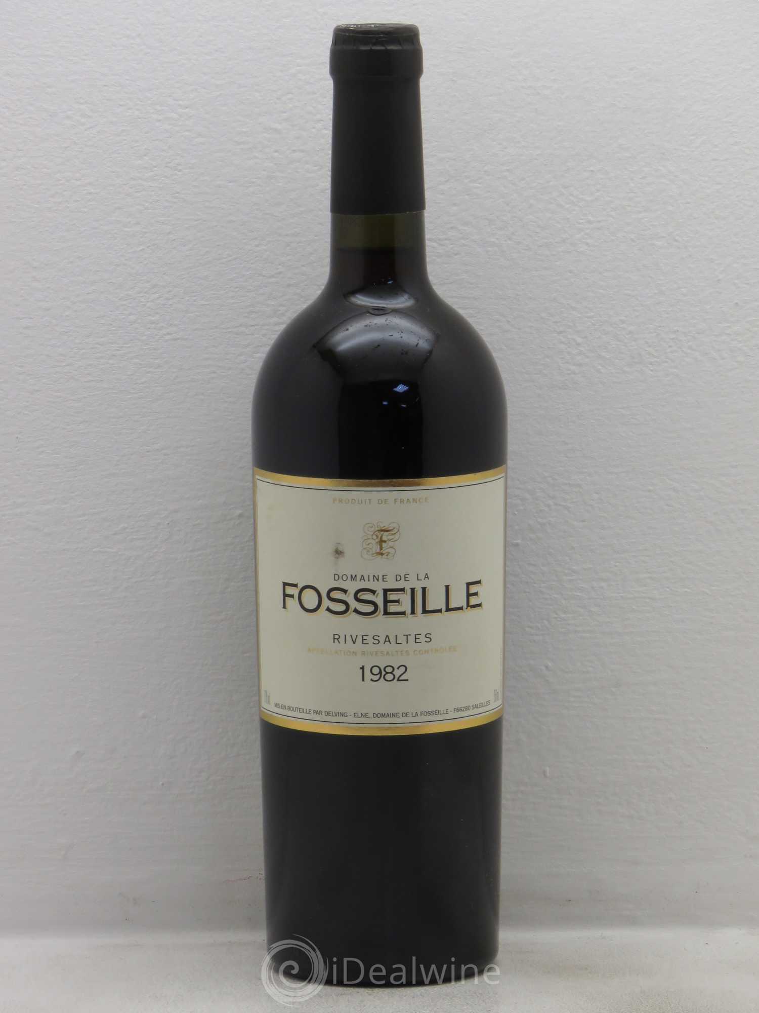 Rivesaltes La Fosseille (Domaine) 1982 - Posten von 1 Flasche - 0