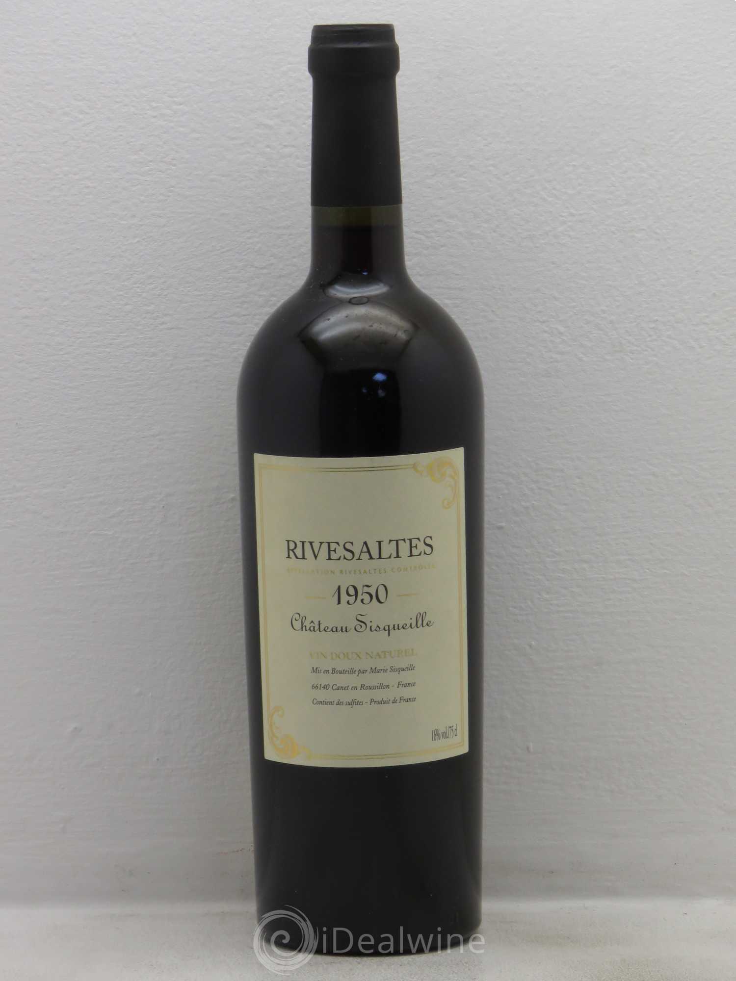 Rivesaltes Château Sisqueille 1950 - Posten von 1 Flasche - 0