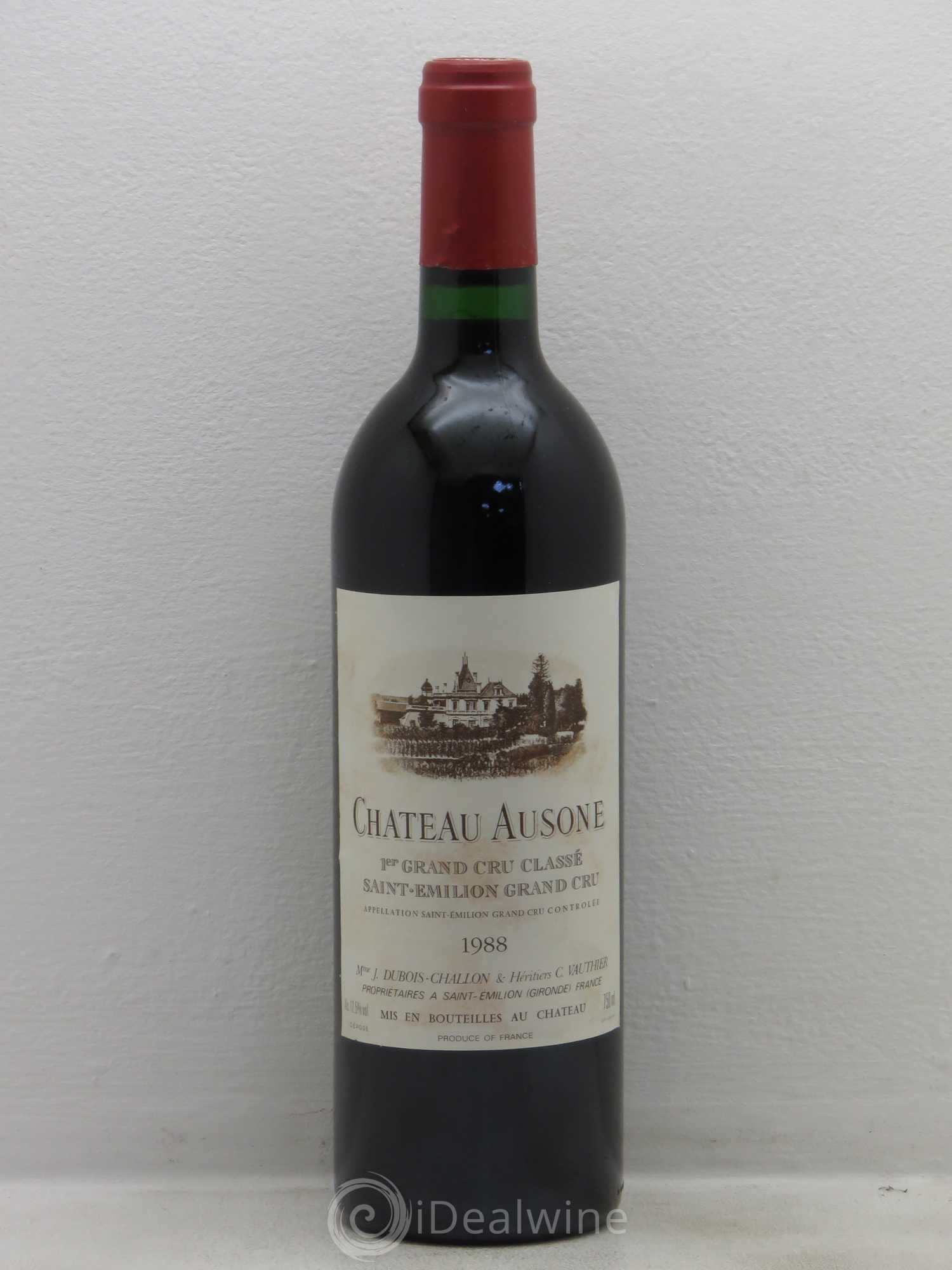 Château Ausone 1er Grand Cru Classé A 1988 - Lot de 1 bouteille - 0