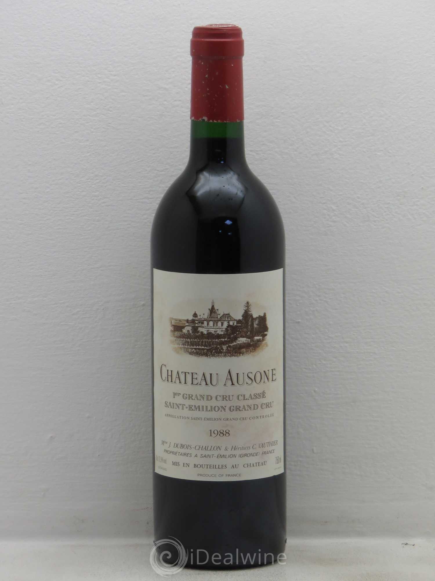 Château Ausone 1er Grand Cru Classé A 1988 - Lot de 1 bouteille - 0