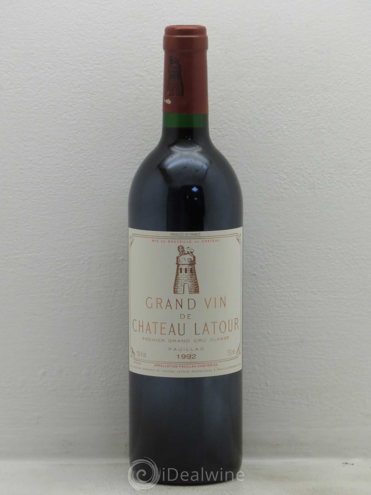 Château Latour 1er Grand Cru Classé 1992 - Lot de 1 bouteille - 0