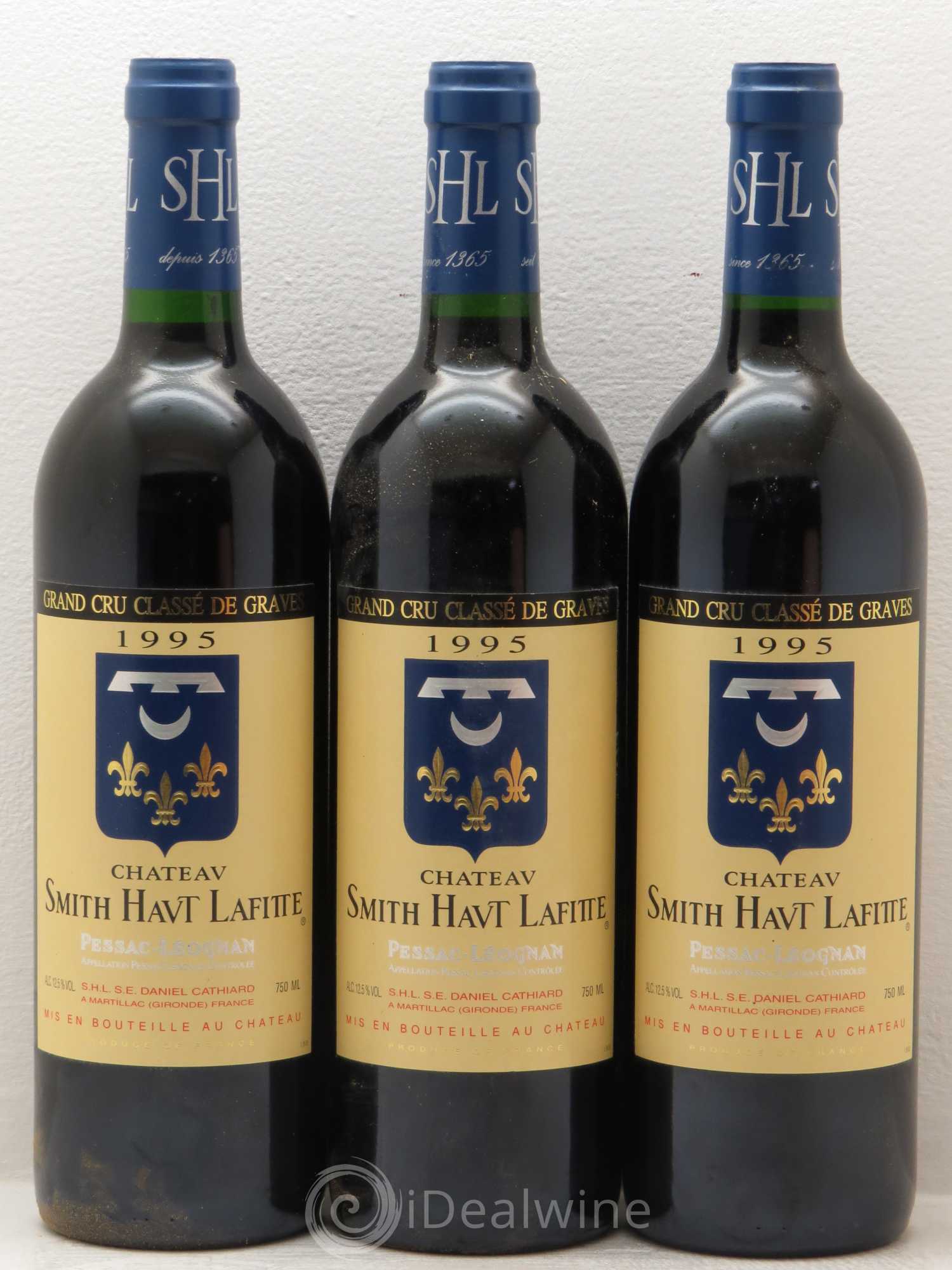 Château Smith Haut Lafitte Cru Classé de Graves 1995 - Lot de 3 bouteilles - 0