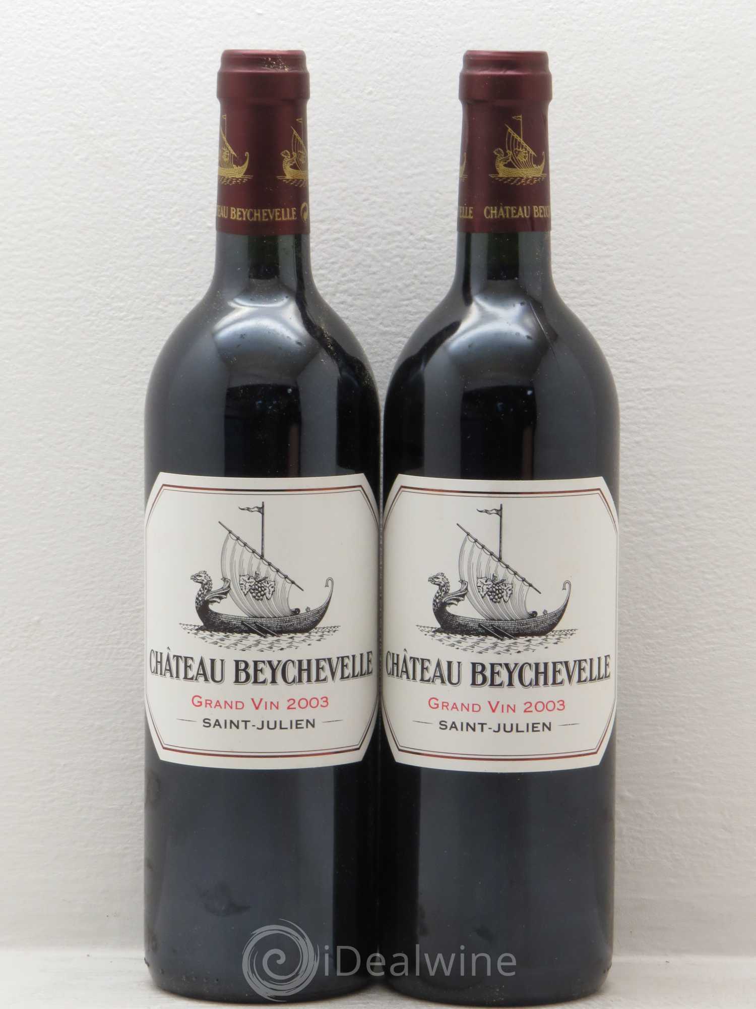 Château Beychevelle 4ème Grand Cru Classé 2003 - Lot de 2 bouteilles - 0
