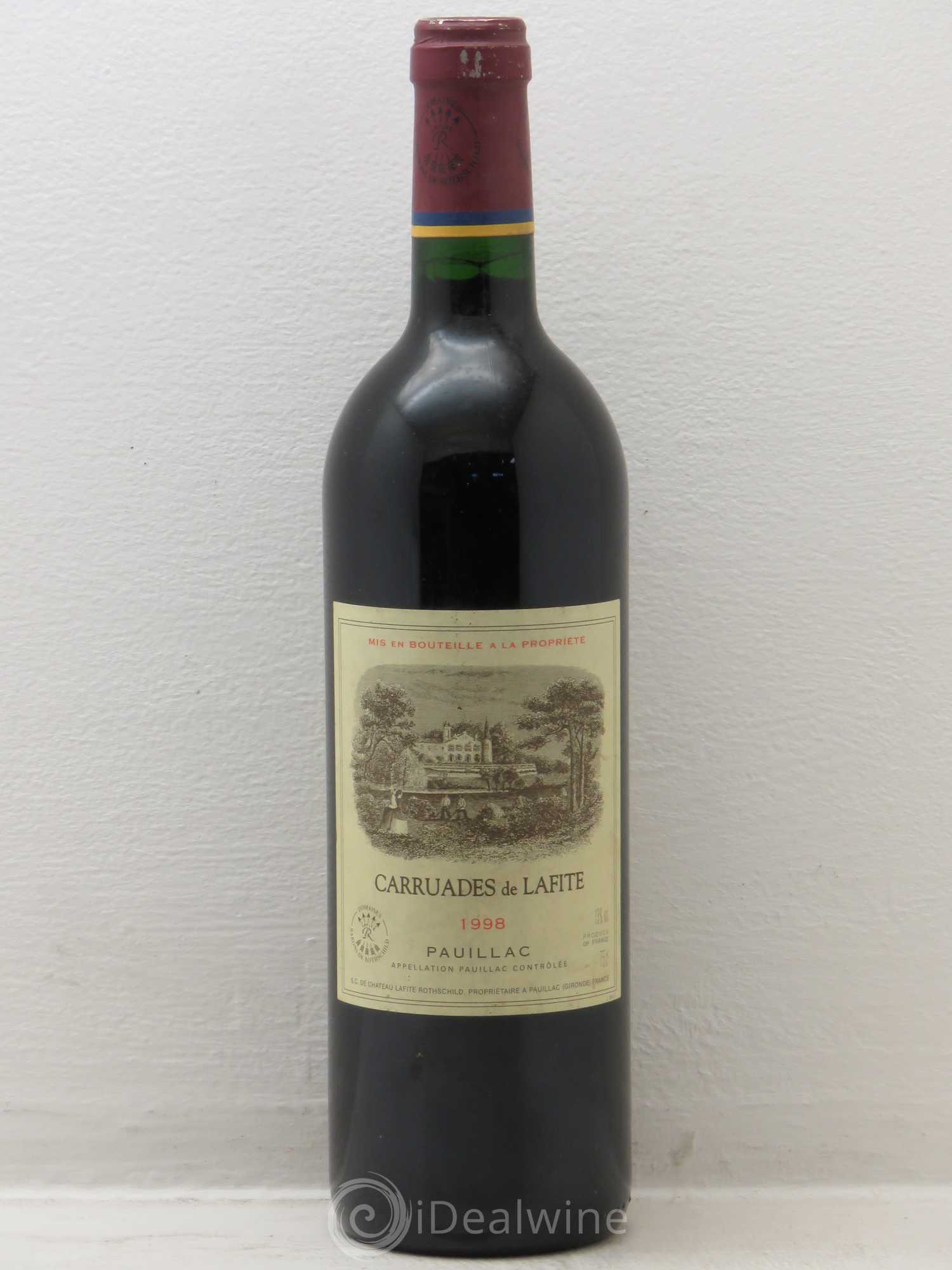 Carruades de Lafite Rothschild Second Vin 1998 - Lot de 1 bouteille - 0