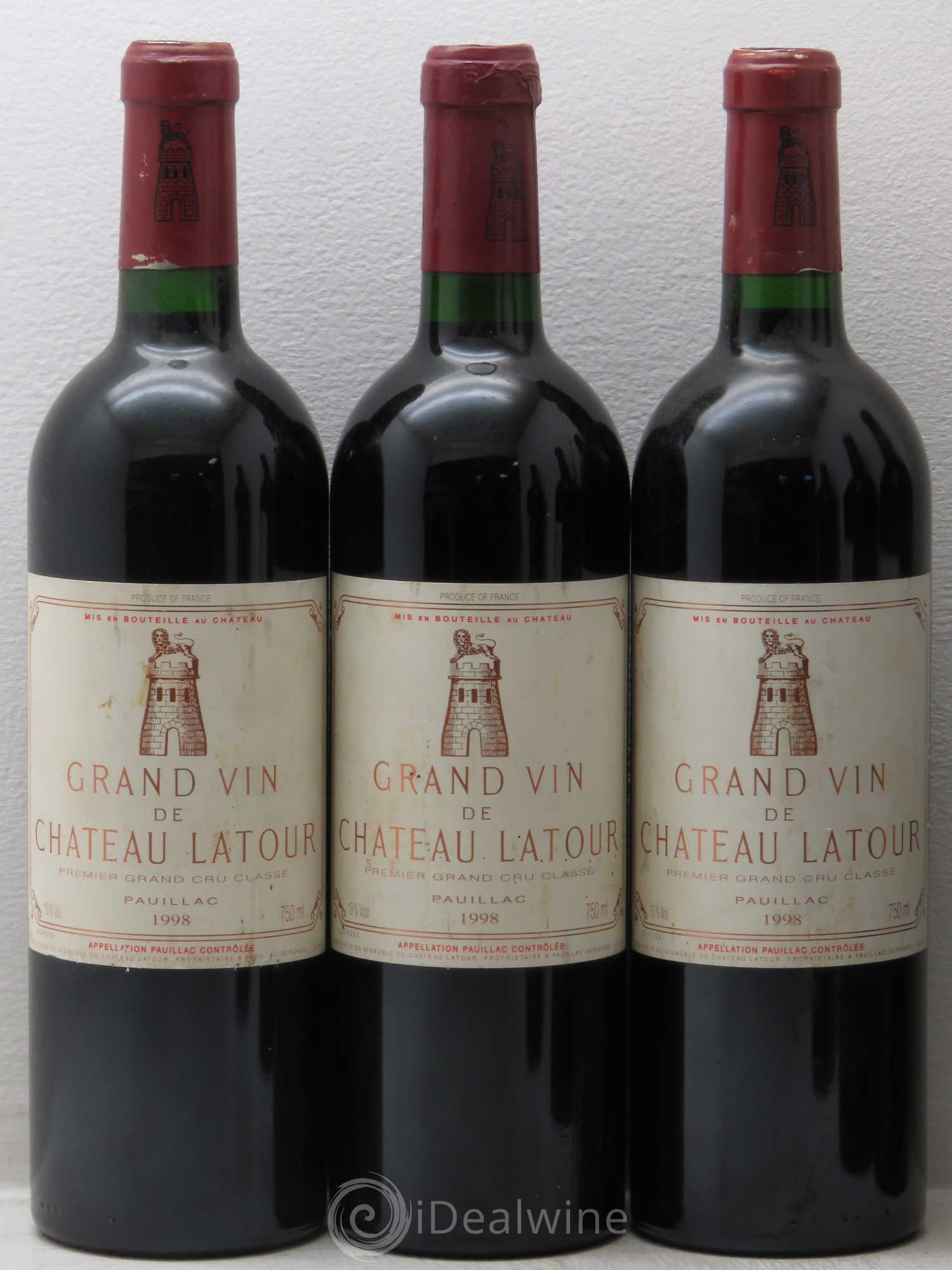 Château Latour 1er Grand Cru Classé 1998 - Lot de 6 bouteilles - 1