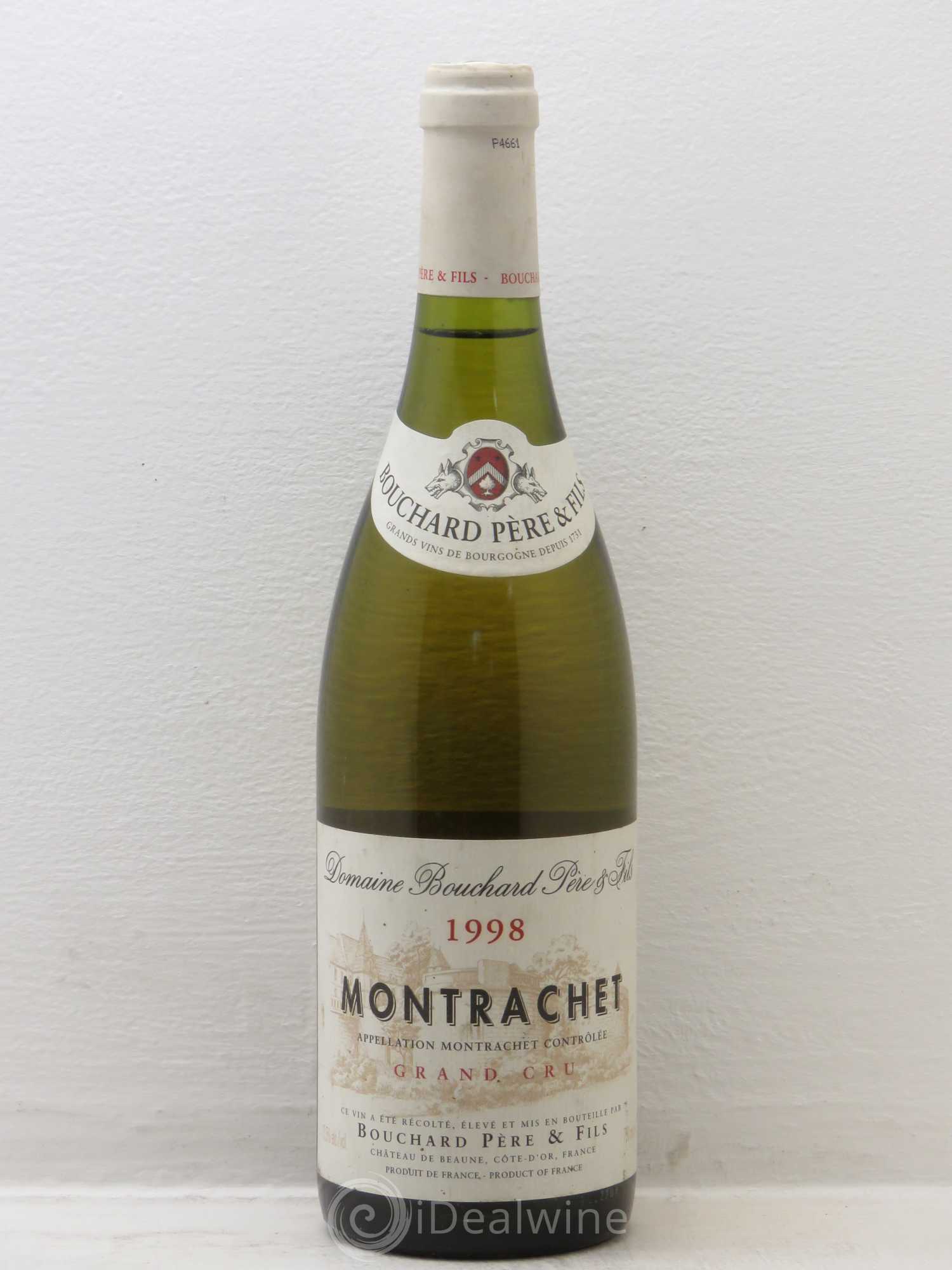 Montrachet Grand Cru Bouchard Père & Fils 1998 - Lot de 1 bouteille - 0