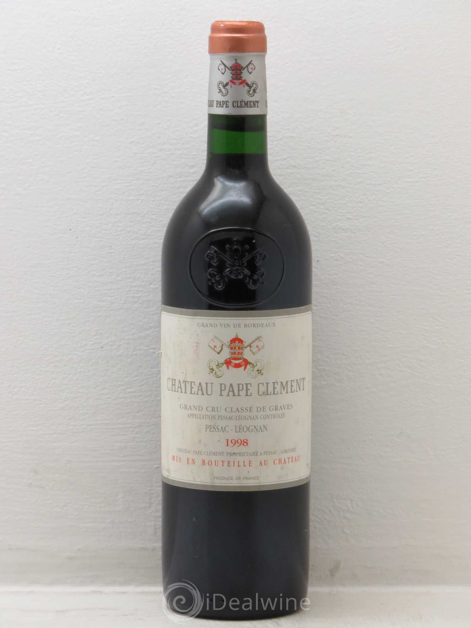 Château Pape Clément Cru Classé de Graves 1998 - Lot de 1 bouteille - 0