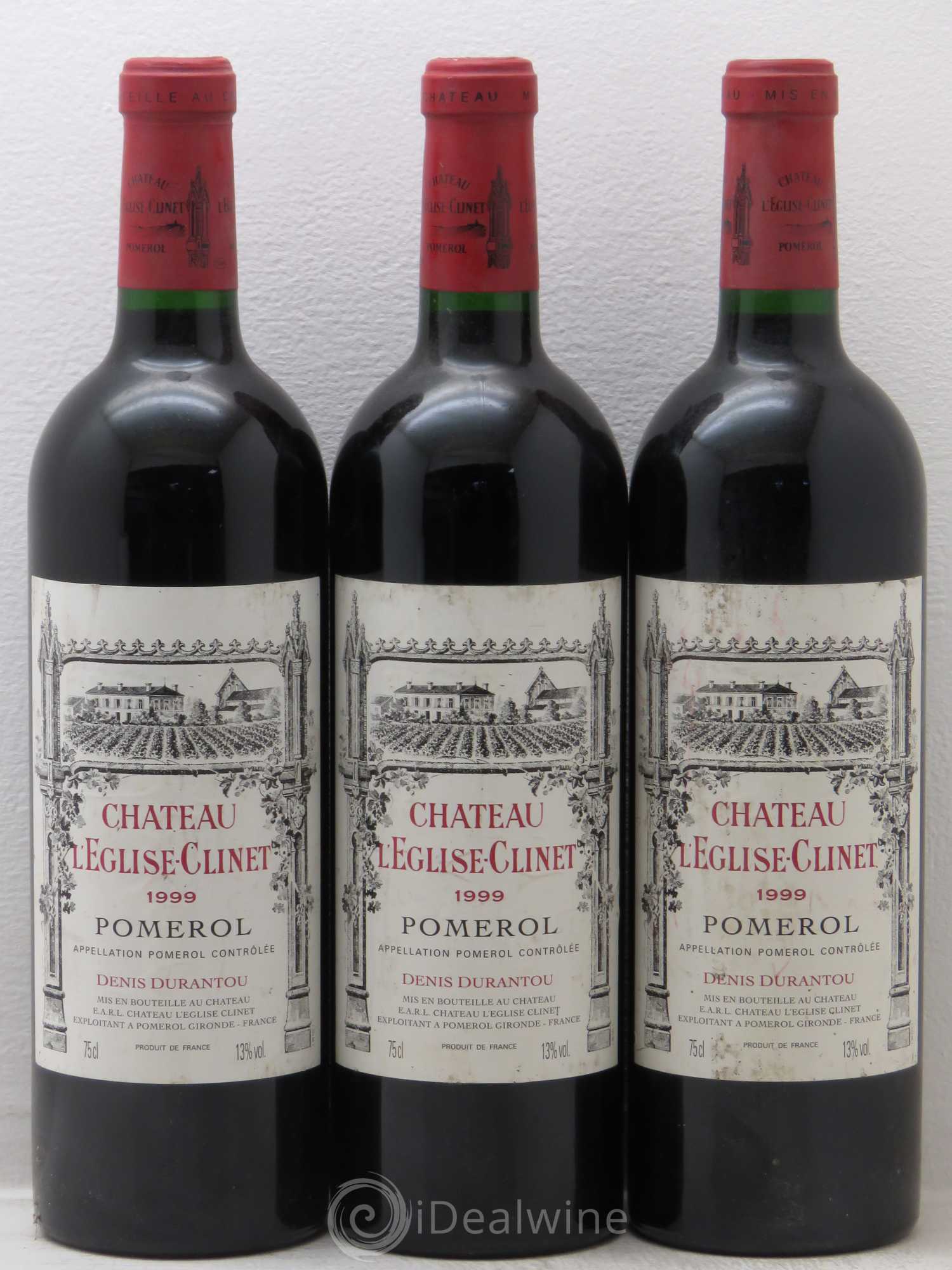 Château l' Église Clinet 1999 - Lot de 3 bouteilles - 0