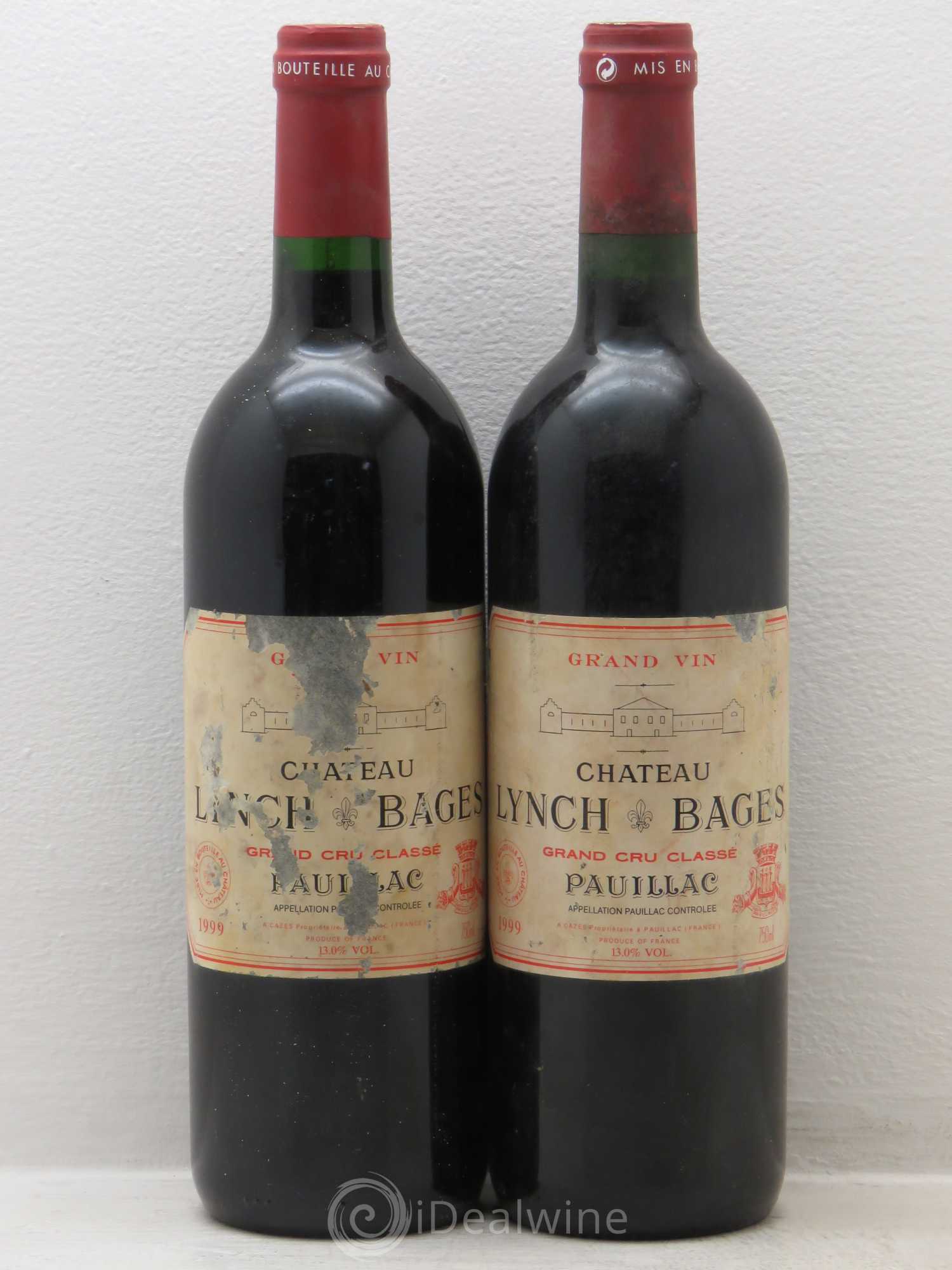 Château Lynch Bages 5ème Grand Cru Classé 1999 - Lot de 2 bouteilles - 0