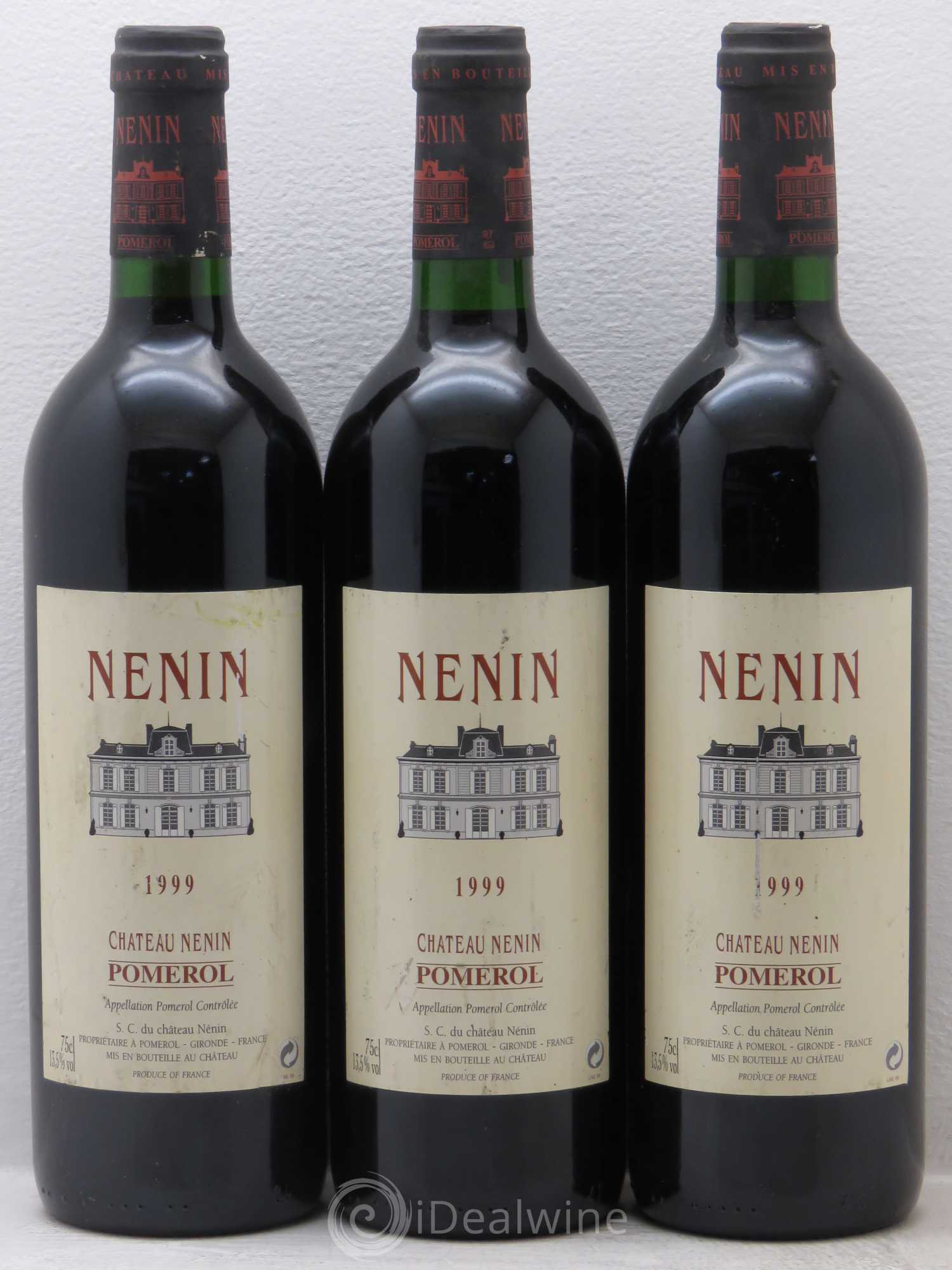 Château Nenin 1999 - Lot de 3 bouteilles - 0
