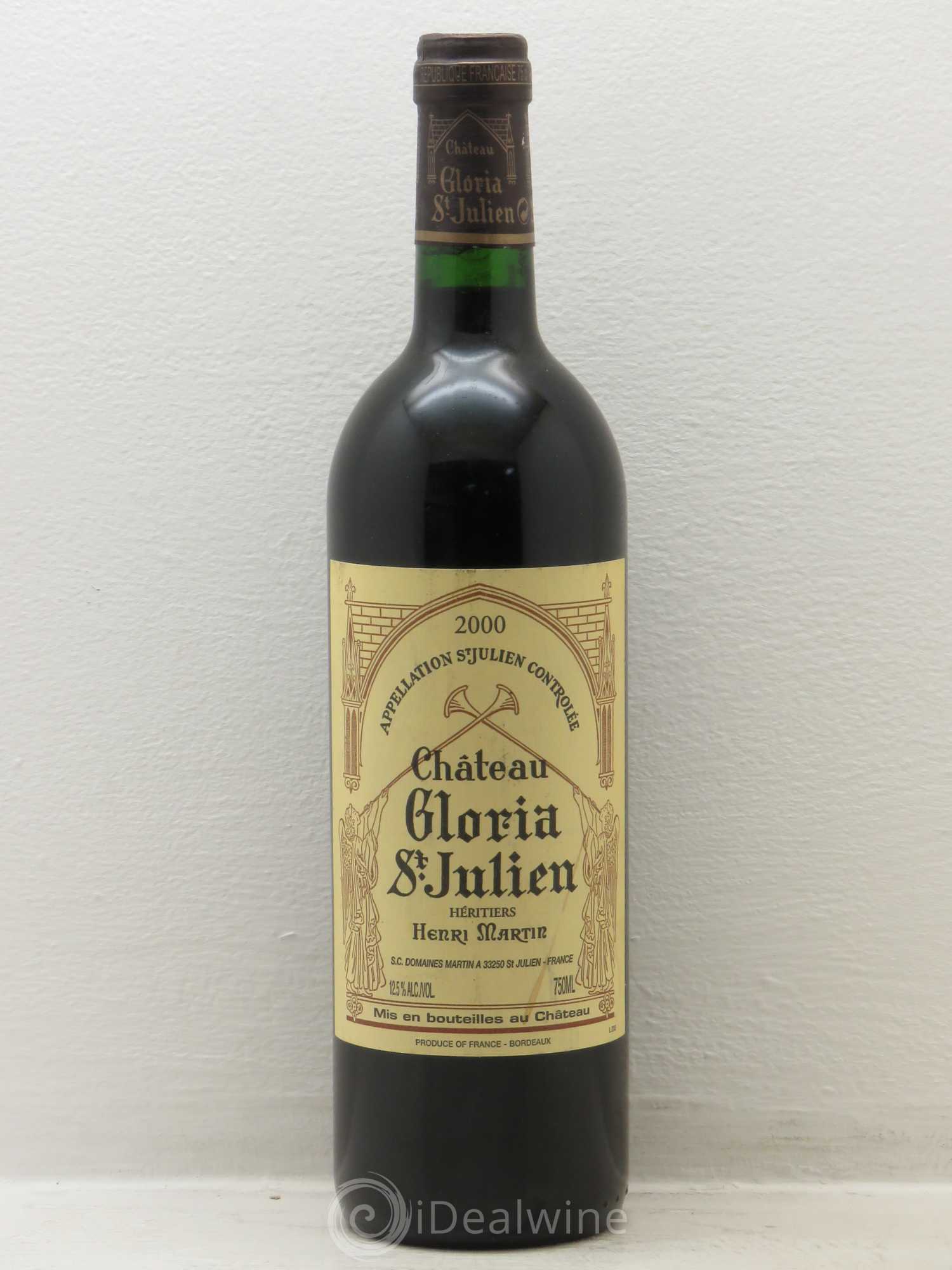 Château Gloria 2000 - Lot de 1 bouteille - 0