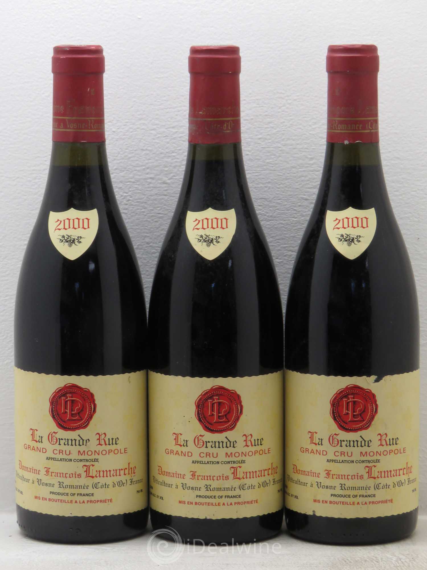 La Grande Rue Grand Cru Lamarche (Domaine) 2000 - Lot de 3 bouteilles - 0