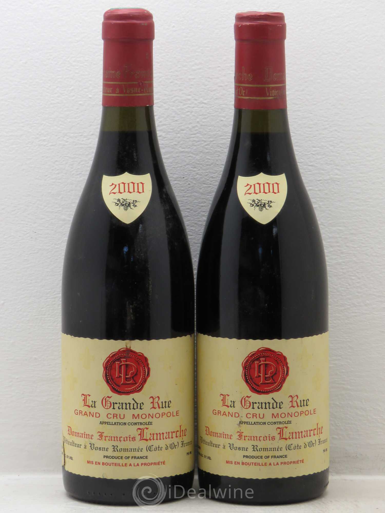 La Grande Rue Grand Cru Lamarche (Domaine) 2000 - Lot de 2 bouteilles - 0