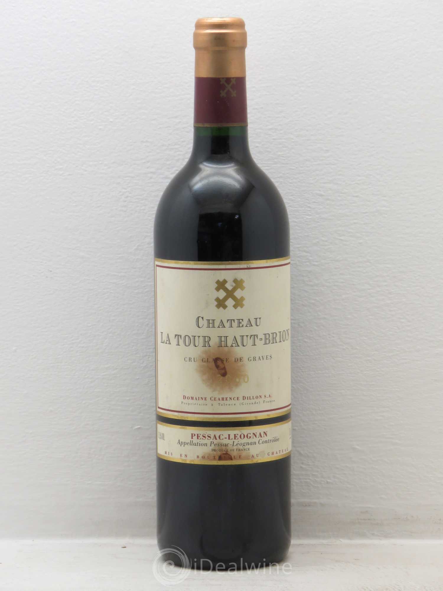 Château la Tour Haut-Brion Cru Classé de Graves 2000 - Lot de 1 bouteille - 0
