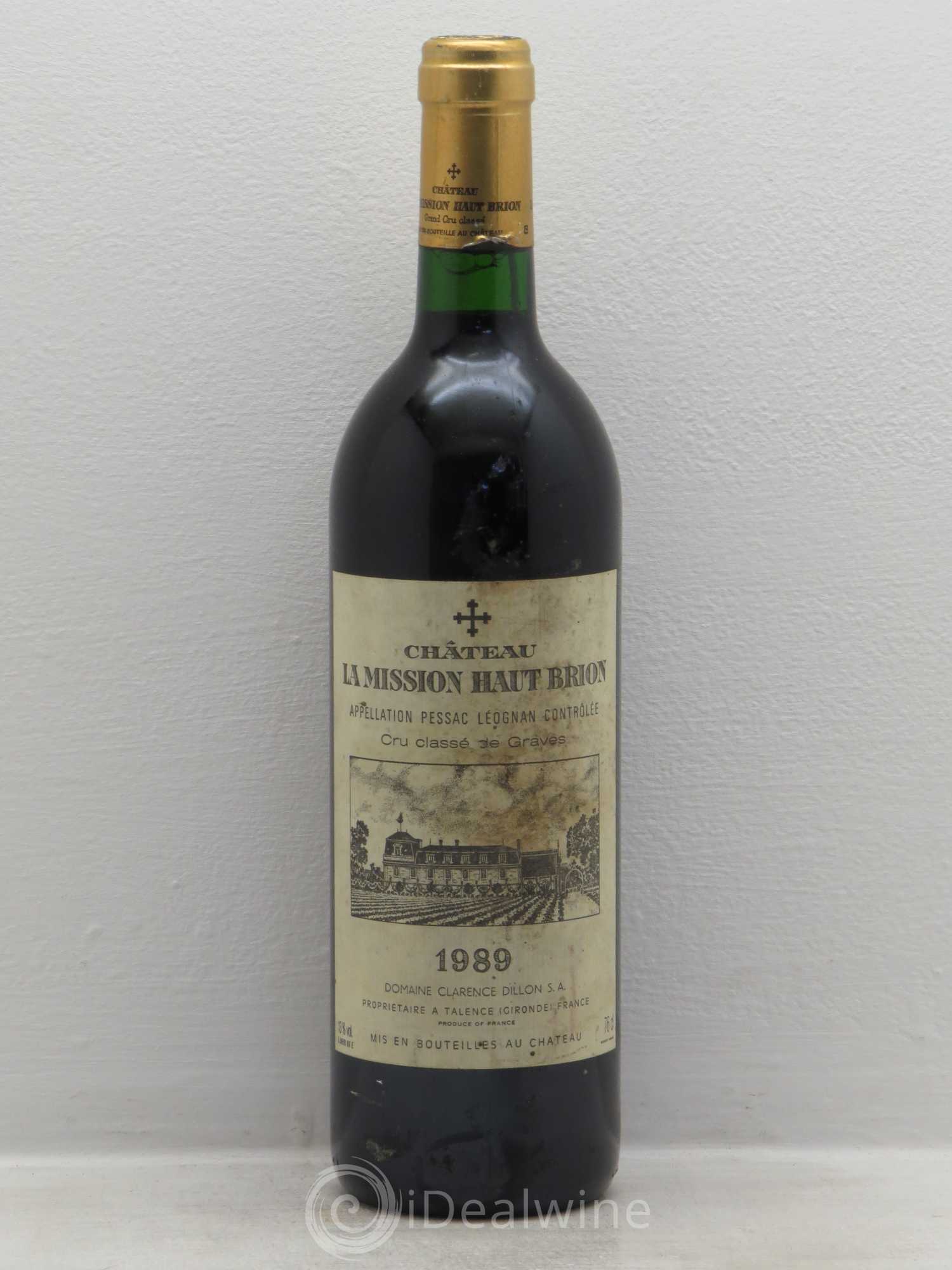 Château la Mission Haut-Brion Cru Classé de Graves 1989 - Lot de 1 bouteille - 0