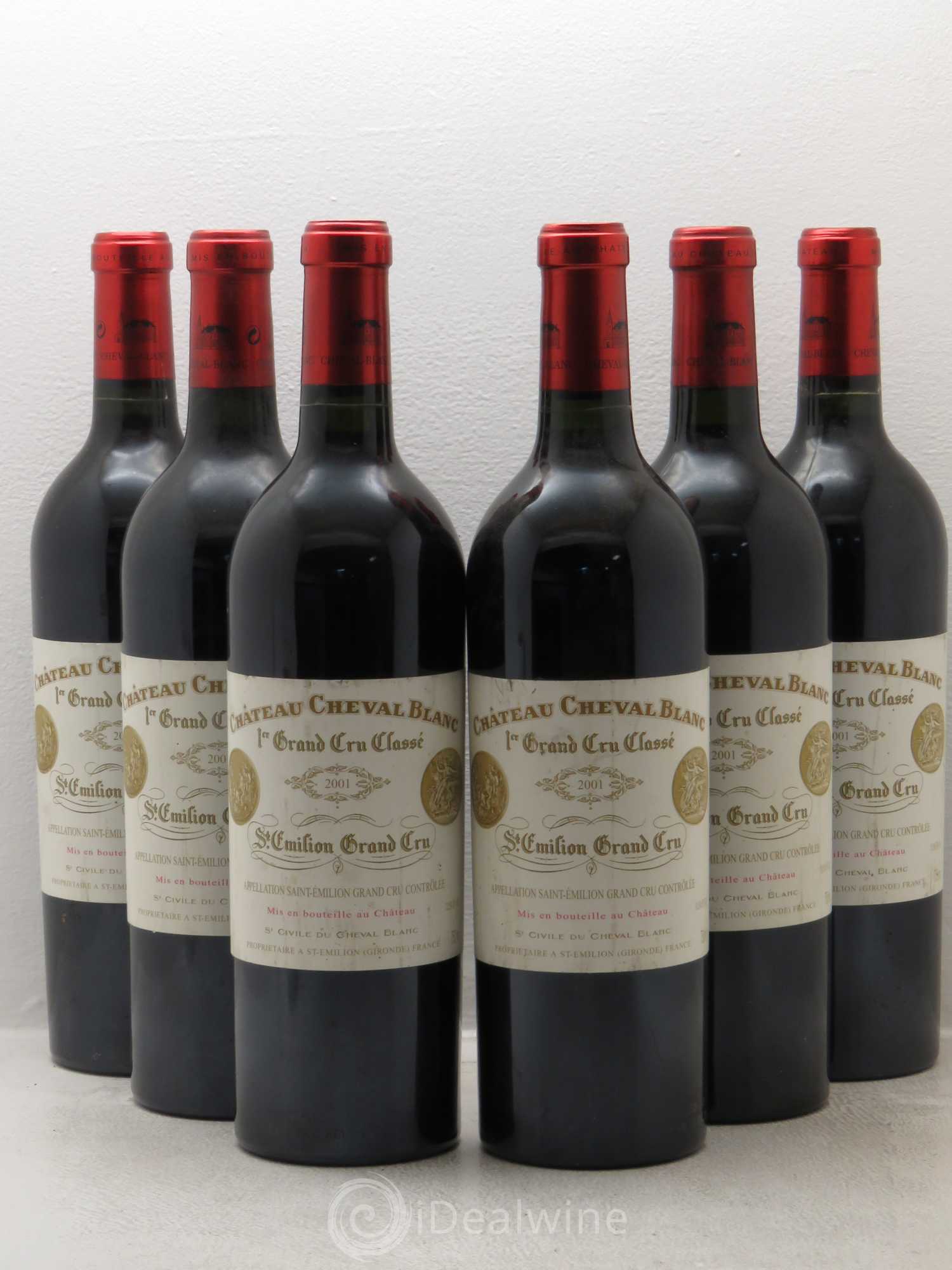 Château Cheval Blanc 1er Grand Cru Classé A 2001 - Lot de 6 bouteilles - 0