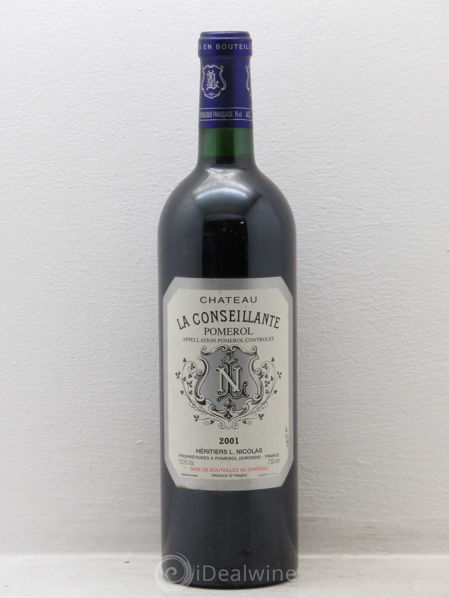 Château la Conseillante 2001 - Lot de 1 bouteille - 0