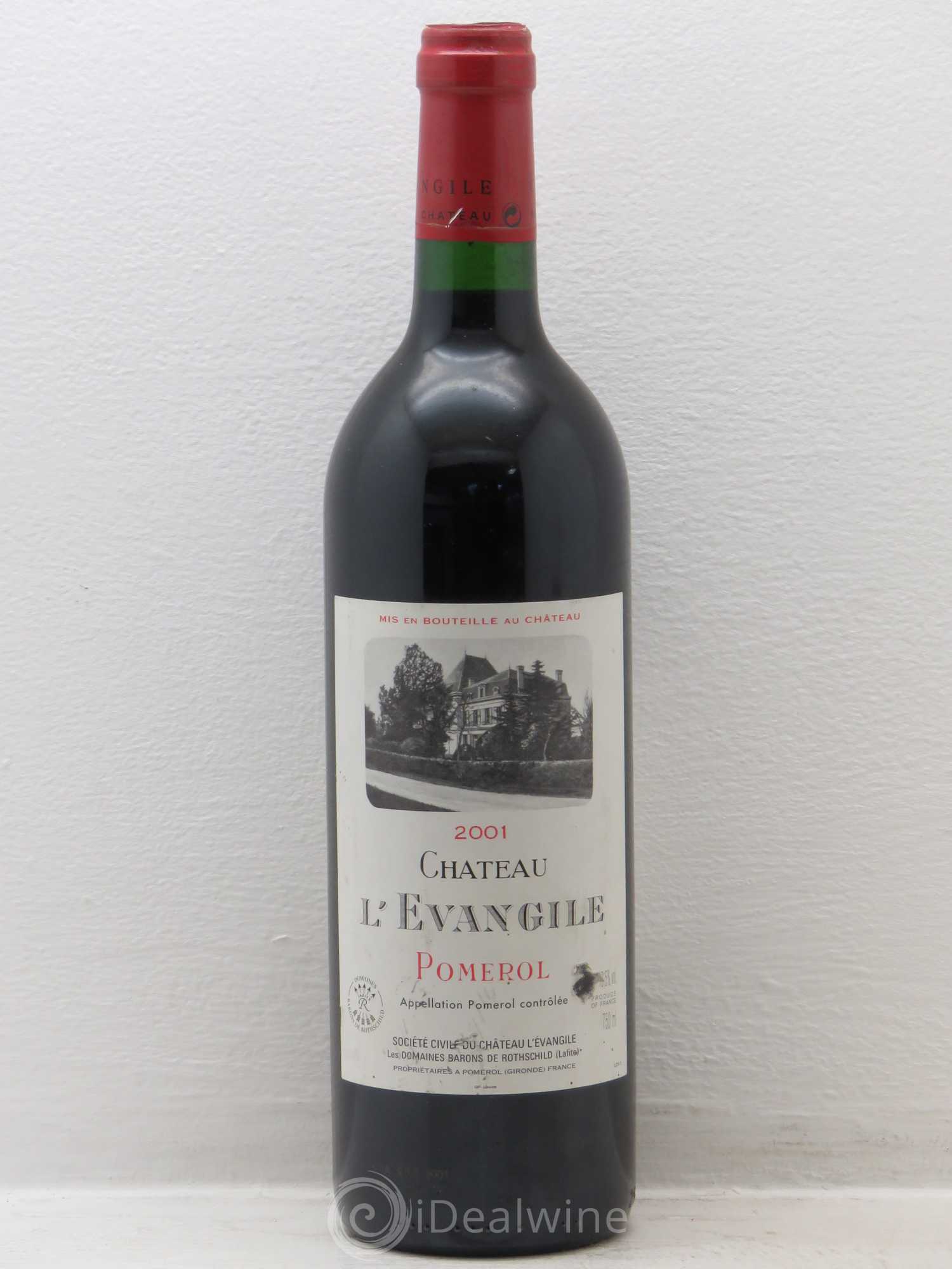 Château l' Évangile 2001 - Lot de 6 bouteilles - 0