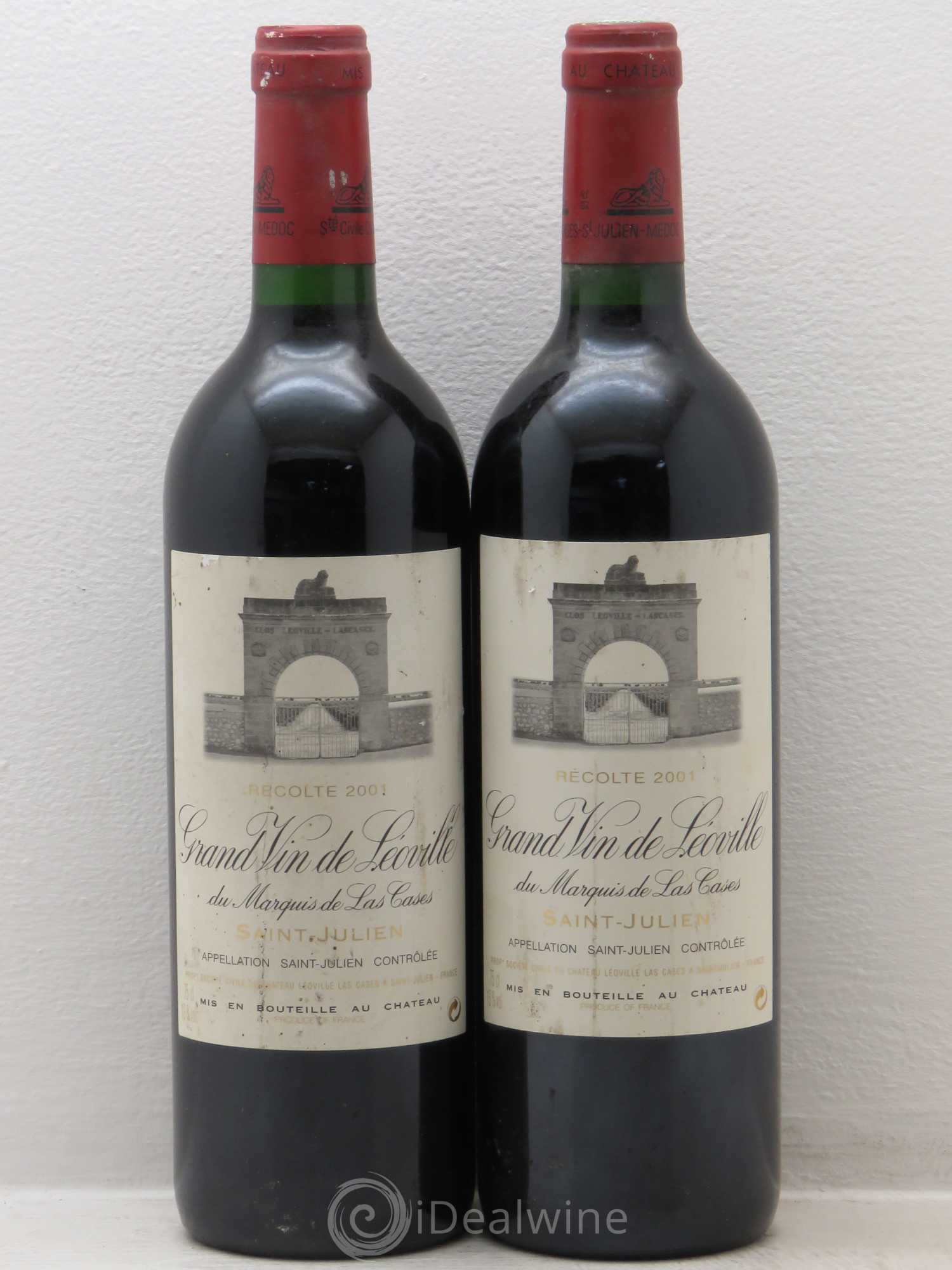 Château Léoville Las Cases 2ème Grand Cru Classé 2001 - Lot de 2 bouteilles - 0
