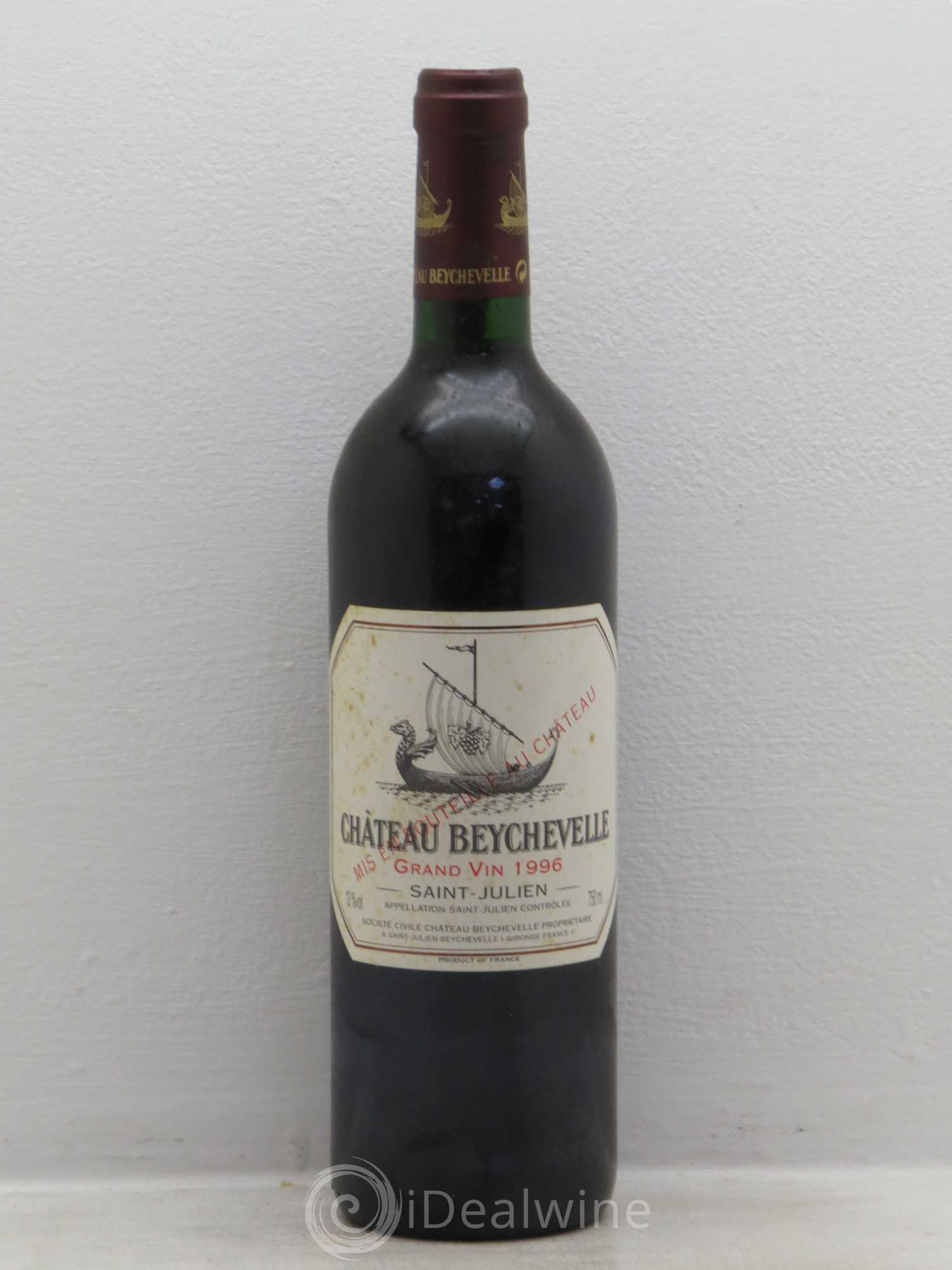 Château Beychevelle 4ème Grand Cru Classé 1996 - Lot de 1 bouteille - 0