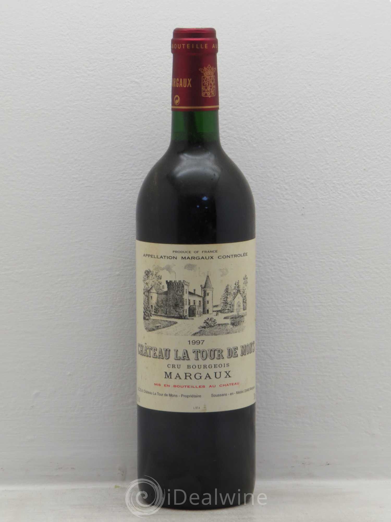 Château la Tour de Mons Cru Bourgeois 1997 - Lot de 1 bouteille - 0