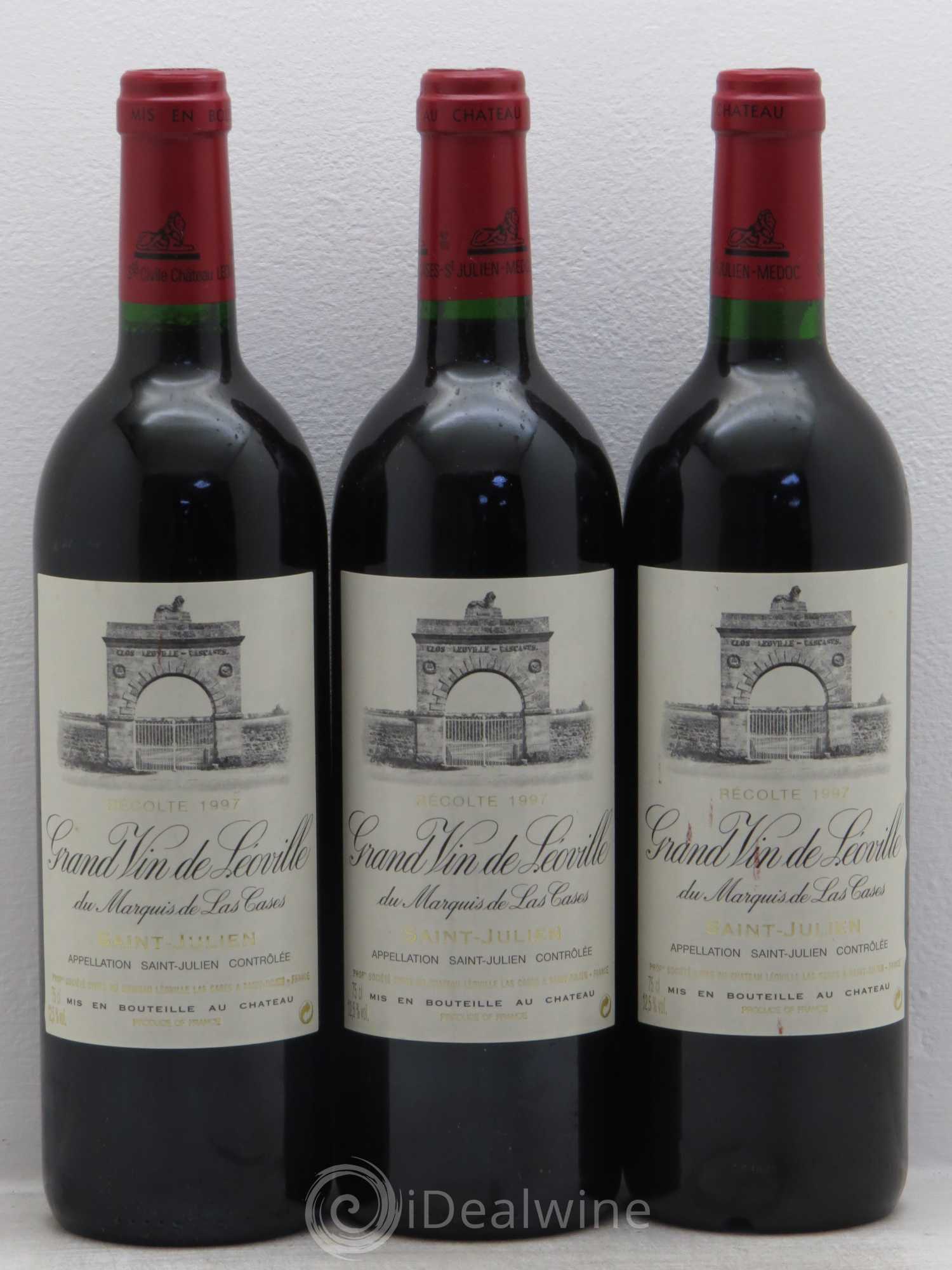 Château Léoville Las Cases 2ème Grand Cru Classé 1997 - Lot de 3 bouteilles - 0