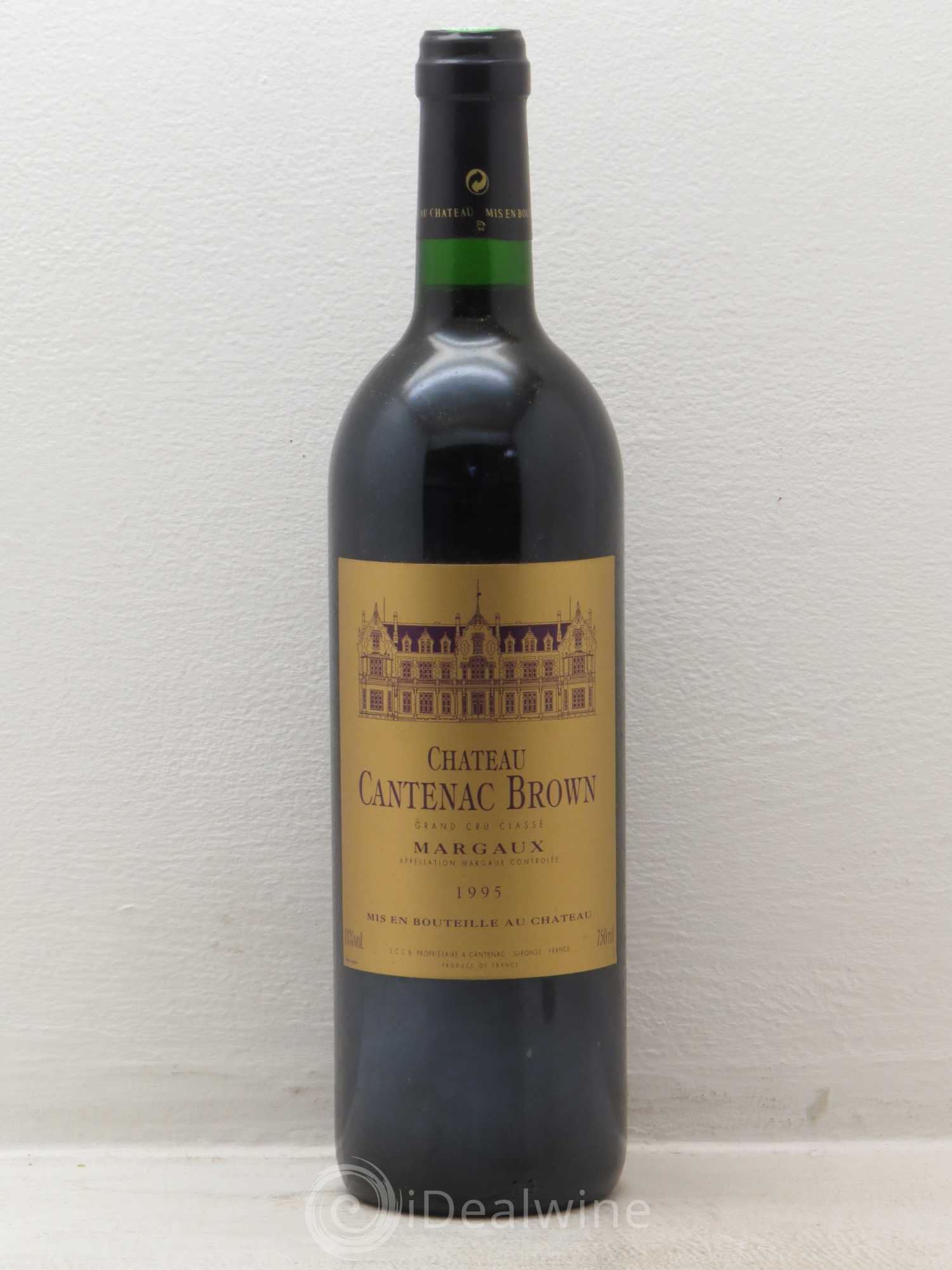 Château Cantenac Brown 3ème Grand Cru Classé 1995 - Lot de 1 bouteille - 0
