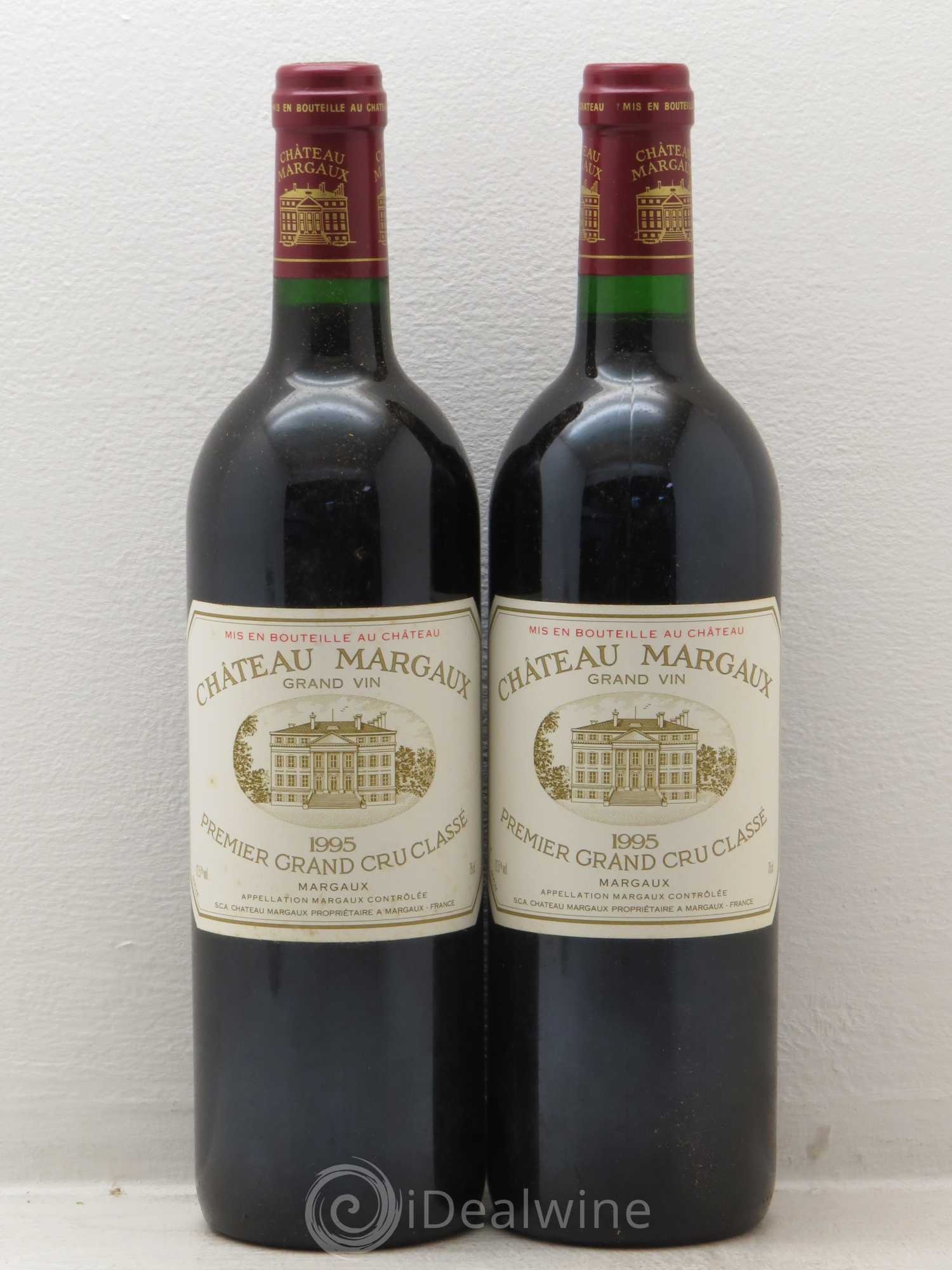 Château Margaux 1er Grand Cru Classé 1995 - Lot de 2 bouteilles - 0