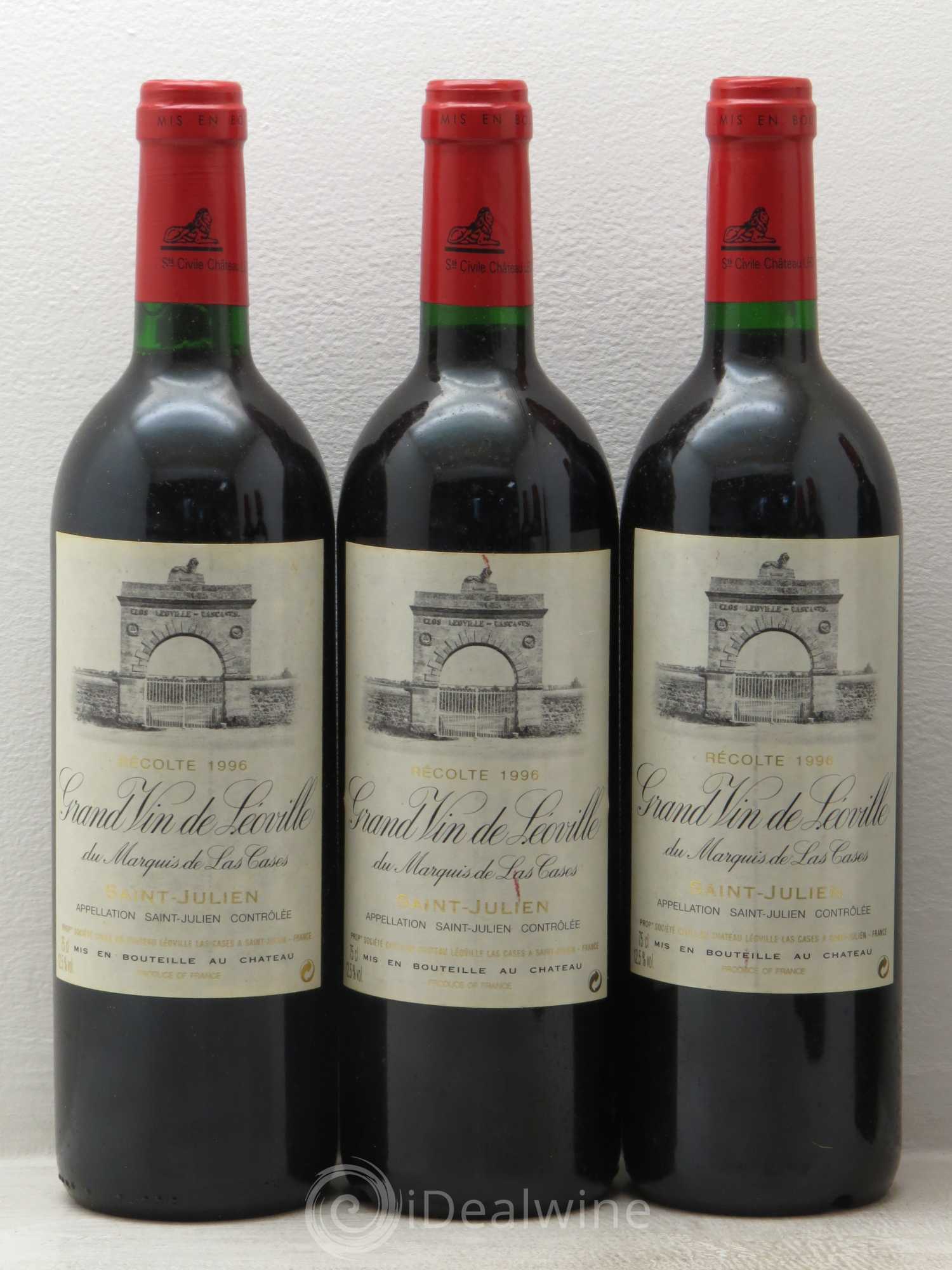 Château Léoville Las Cases 2ème Grand Cru Classé 1996 - Lot de 6 bouteilles - 1