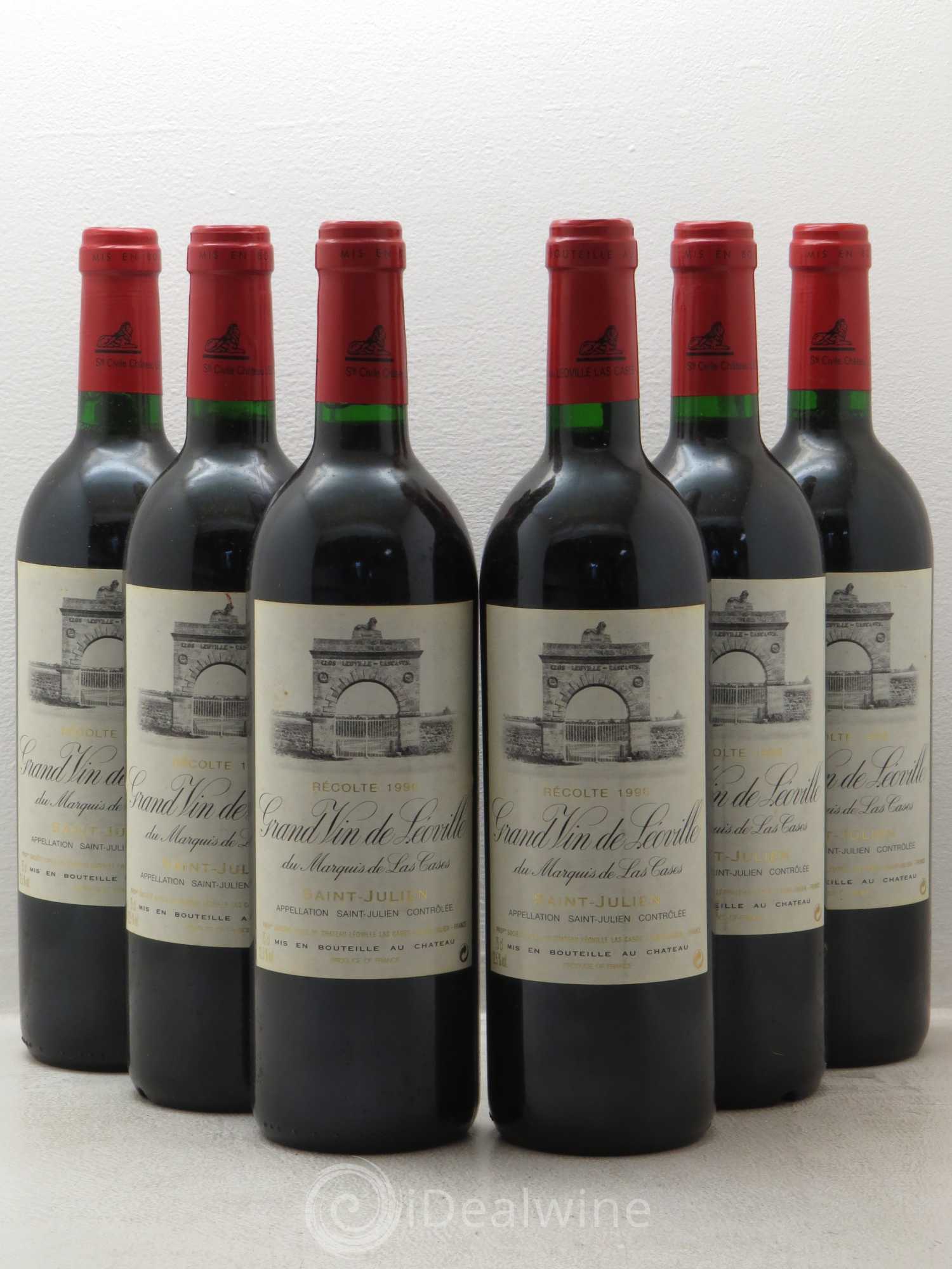 Château Léoville Las Cases 2ème Grand Cru Classé 1996 - Lot de 6 bouteilles - 0