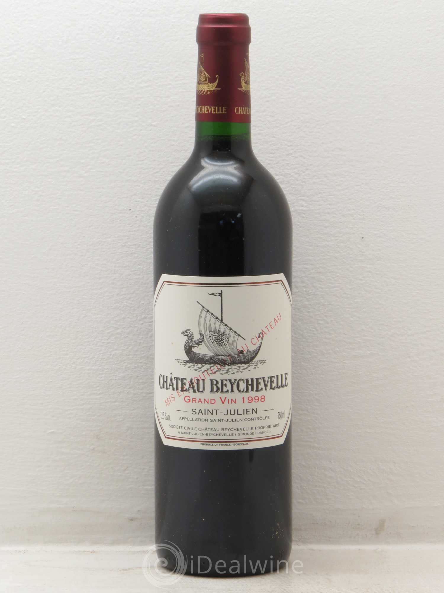 Château Beychevelle 4ème Grand Cru Classé 1998 - Lot de 1 bouteille - 0