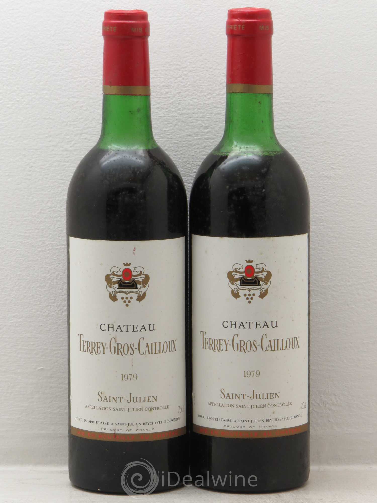Château Terrey Gros Cailloux Cru Bourgeois 1979 - Lot de 2 bouteilles - 0