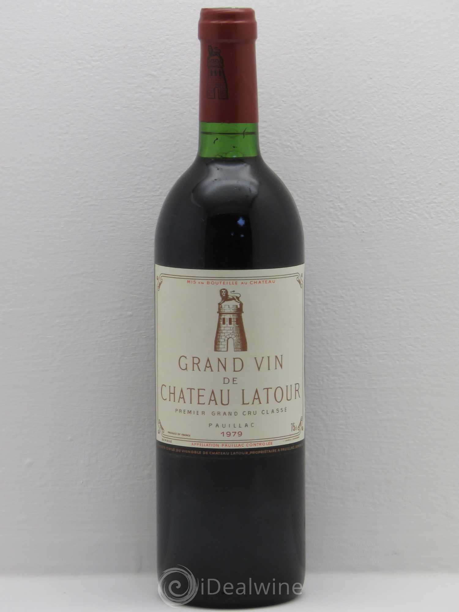 Château Latour 1er Grand Cru Classé 1979 - Lot de 1 bouteille - 0
