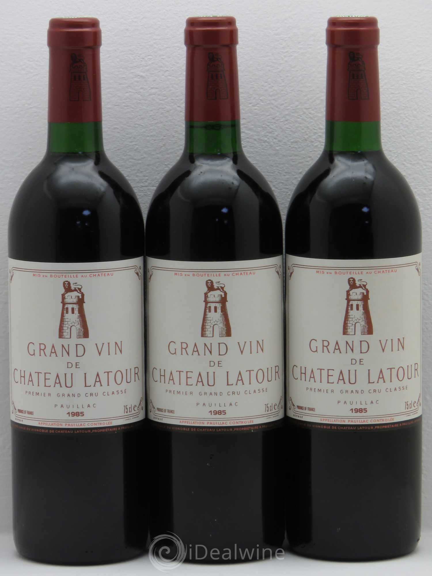 Château Latour 1er Grand Cru Classé 1985 - Lot de 3 bouteilles - 0