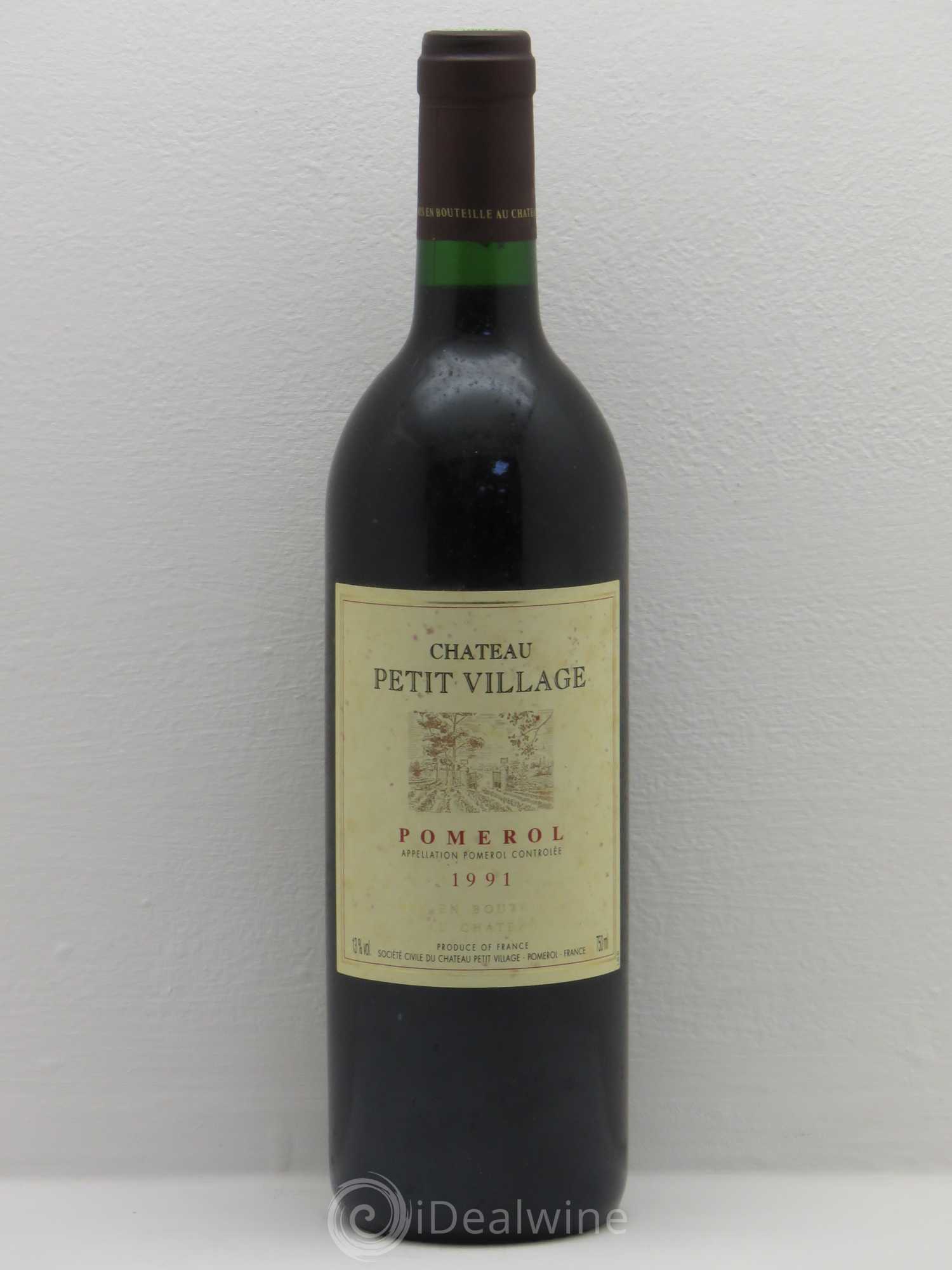 Château Petit Village 1991 - Lot de 1 bouteille - 0