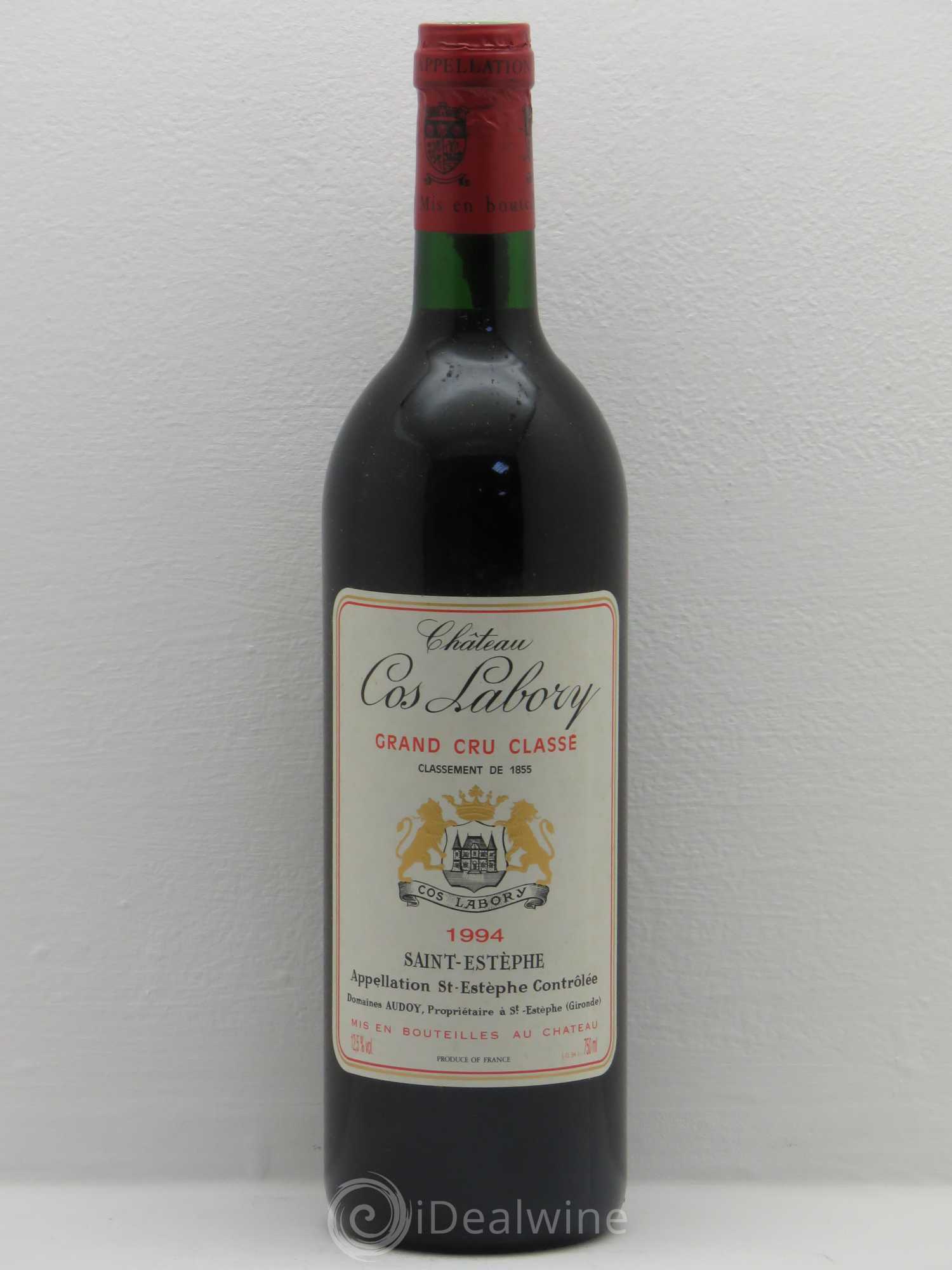 Château Cos Labory 5ème Grand Cru Classé 1994 - Lot de 1 bouteille - 0