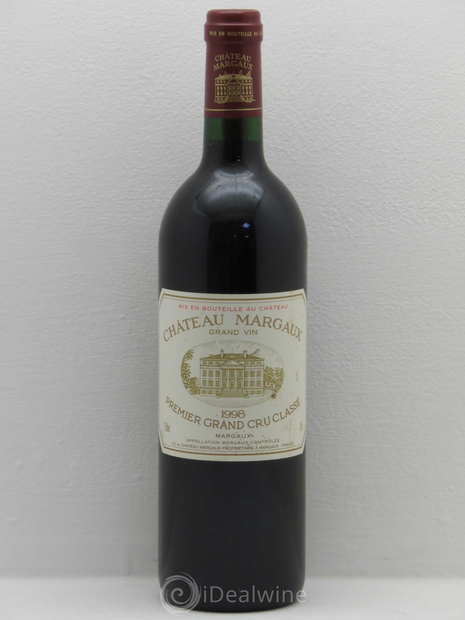 Château Margaux 1er Grand Cru Classé 1998 - Lot de 1 bouteille - 0