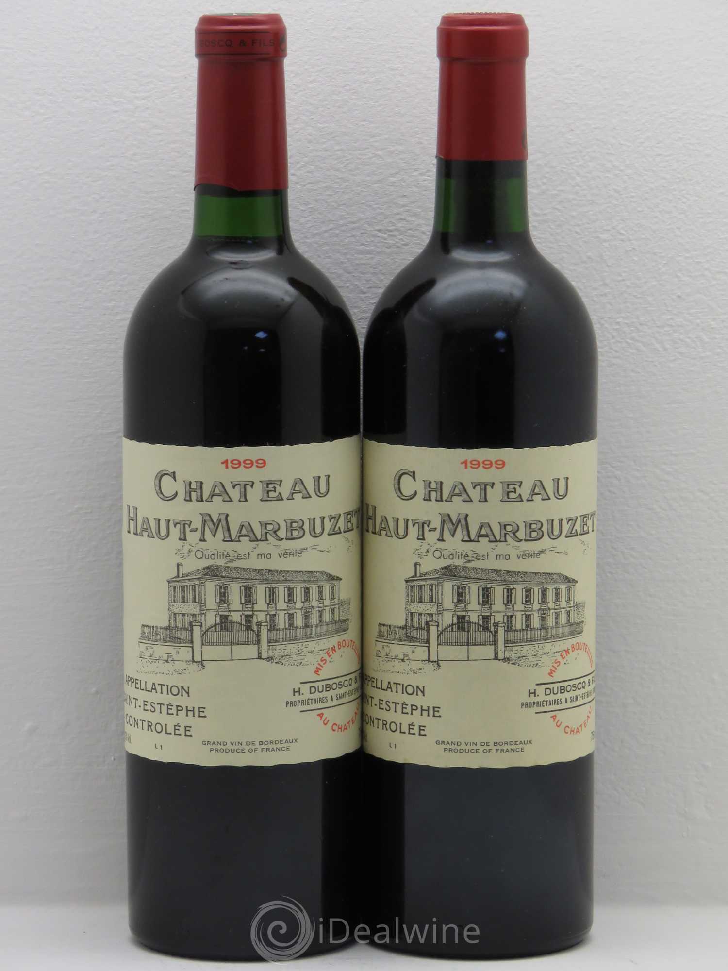 Château Haut Marbuzet 1999 - Lot de 2 bouteilles - 0
