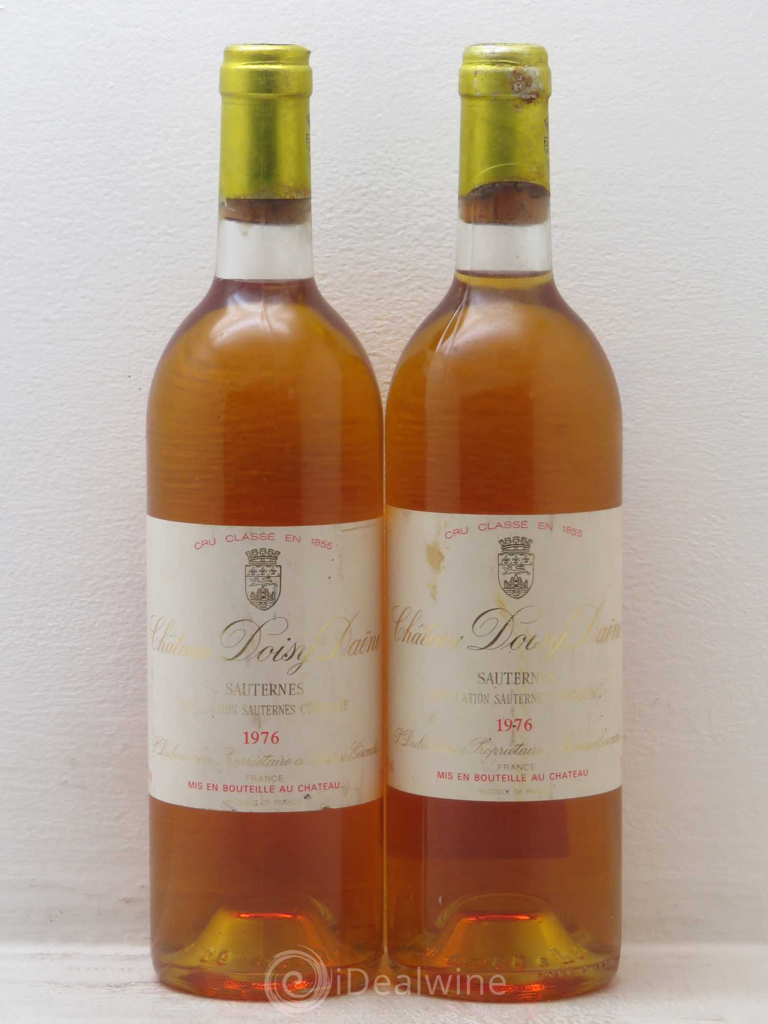 Château Doisy Daëne 2ème Grand Cru Classé 1976 - Lotto di 2 bottiglie - 0