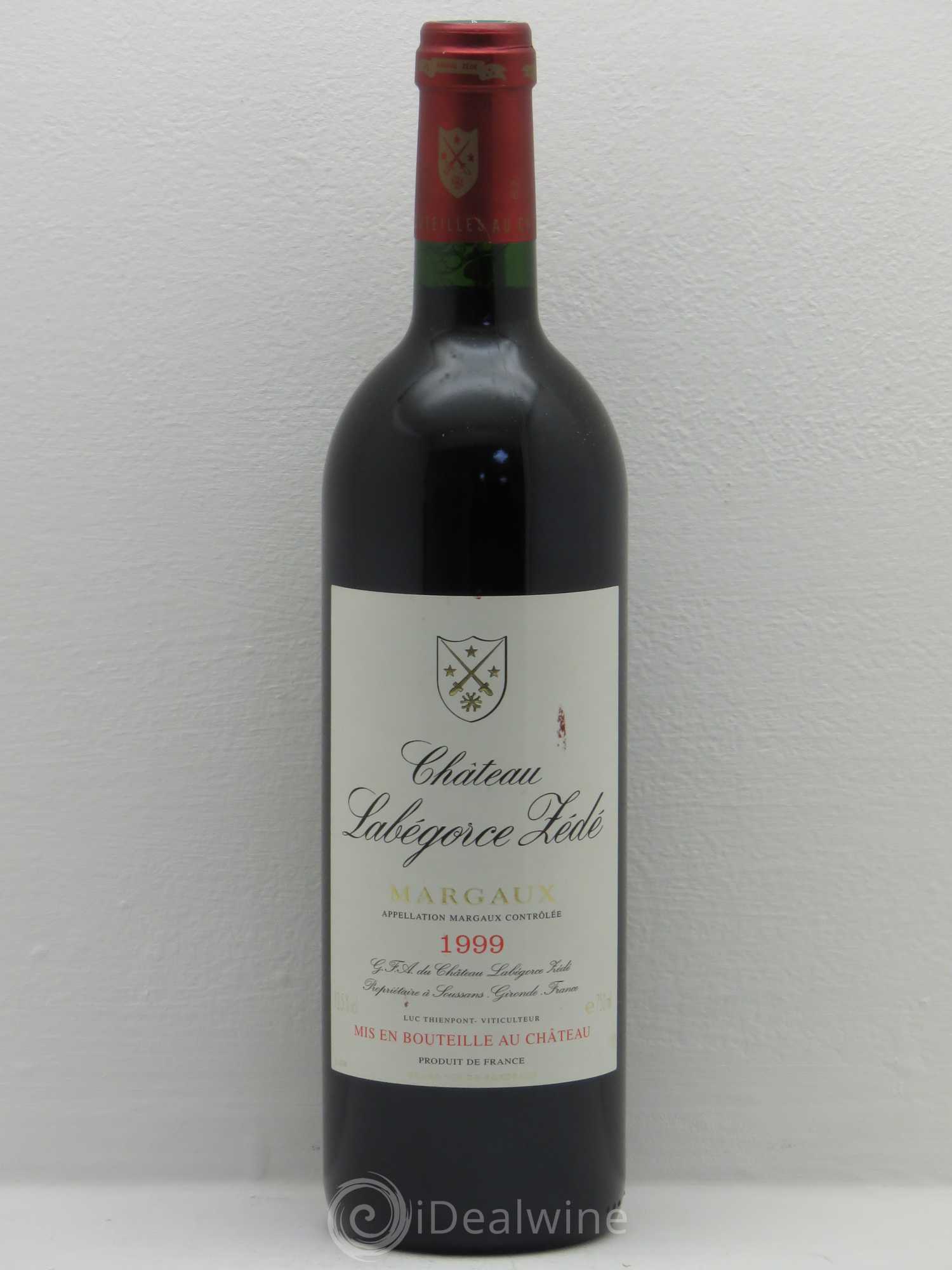 Château Labegorce Zédé Cru Bourgeois 1999 - Lot de 1 bouteille - 0