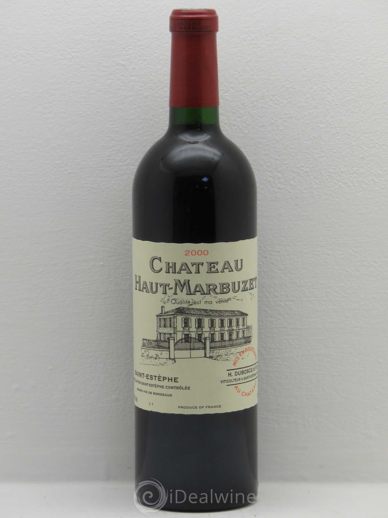 Château Haut Marbuzet 2000 - Lot de 12 bouteilles - 0