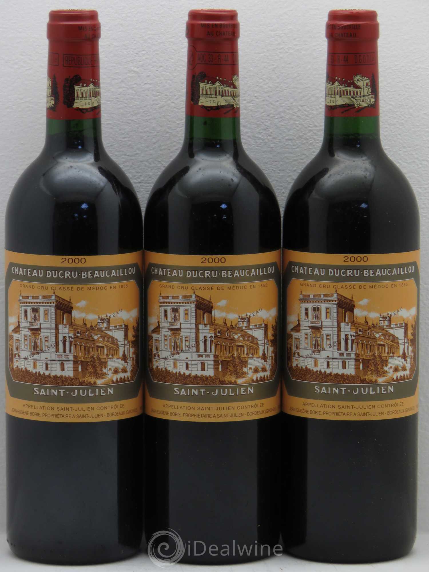 Château Ducru Beaucaillou 2ème Grand Cru Classé 2000 - Lot de 3 bouteilles - 0