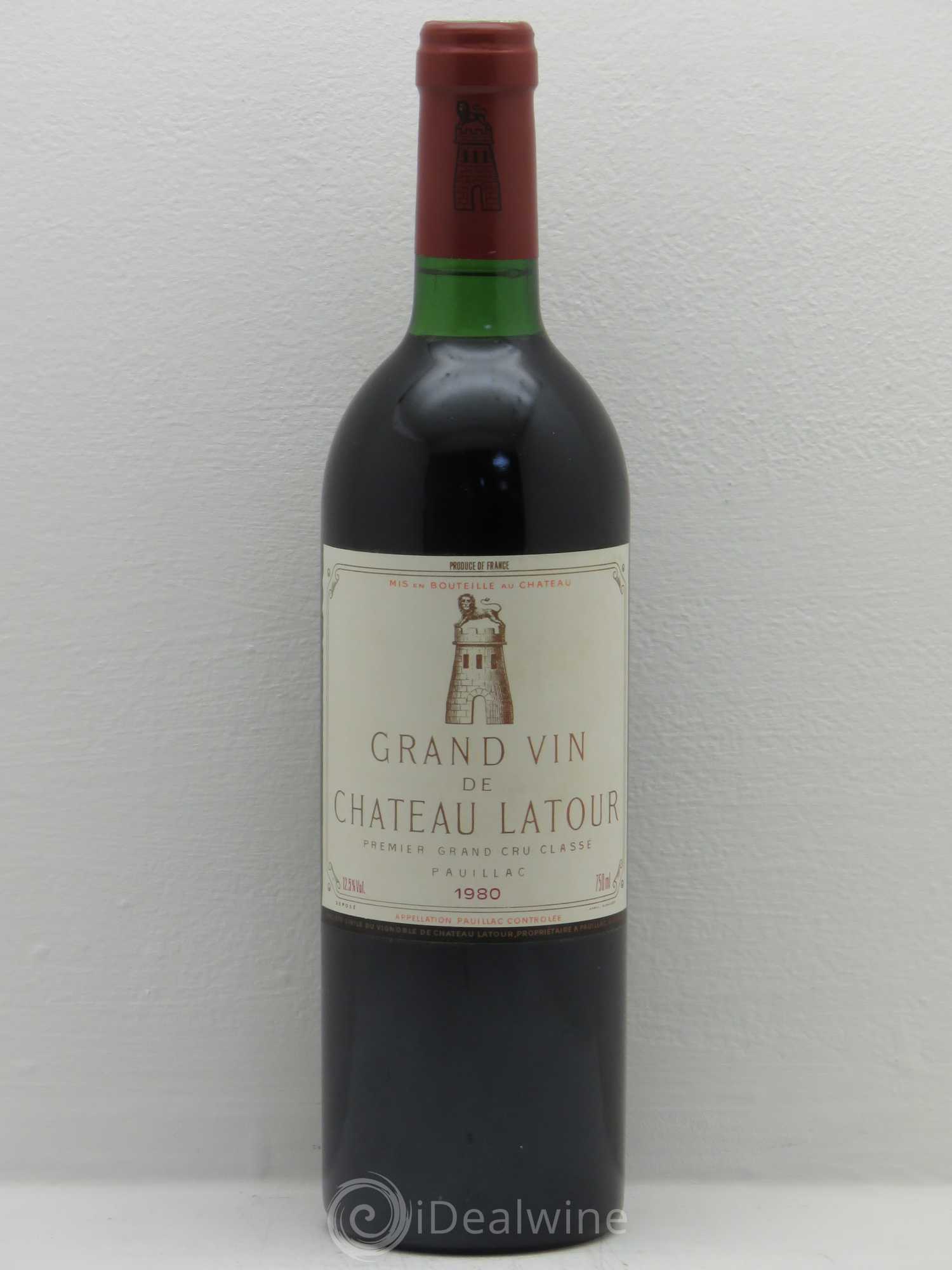 Château Latour 1er Grand Cru Classé 1980 - Lot de 1 bouteille - 0