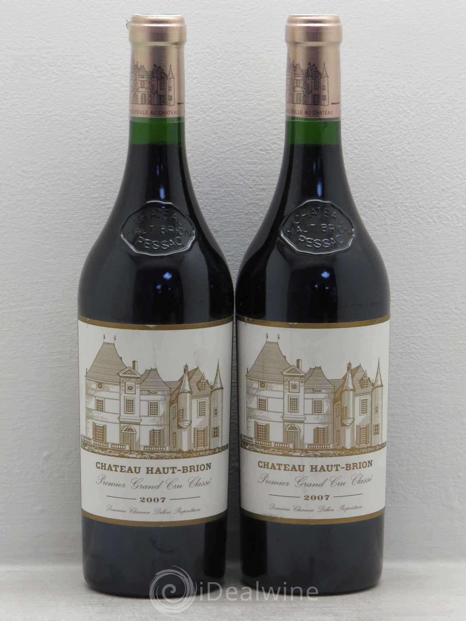 Château Haut Brion 1er Grand Cru Classé 2007 - Lot de 2 bouteilles - 0